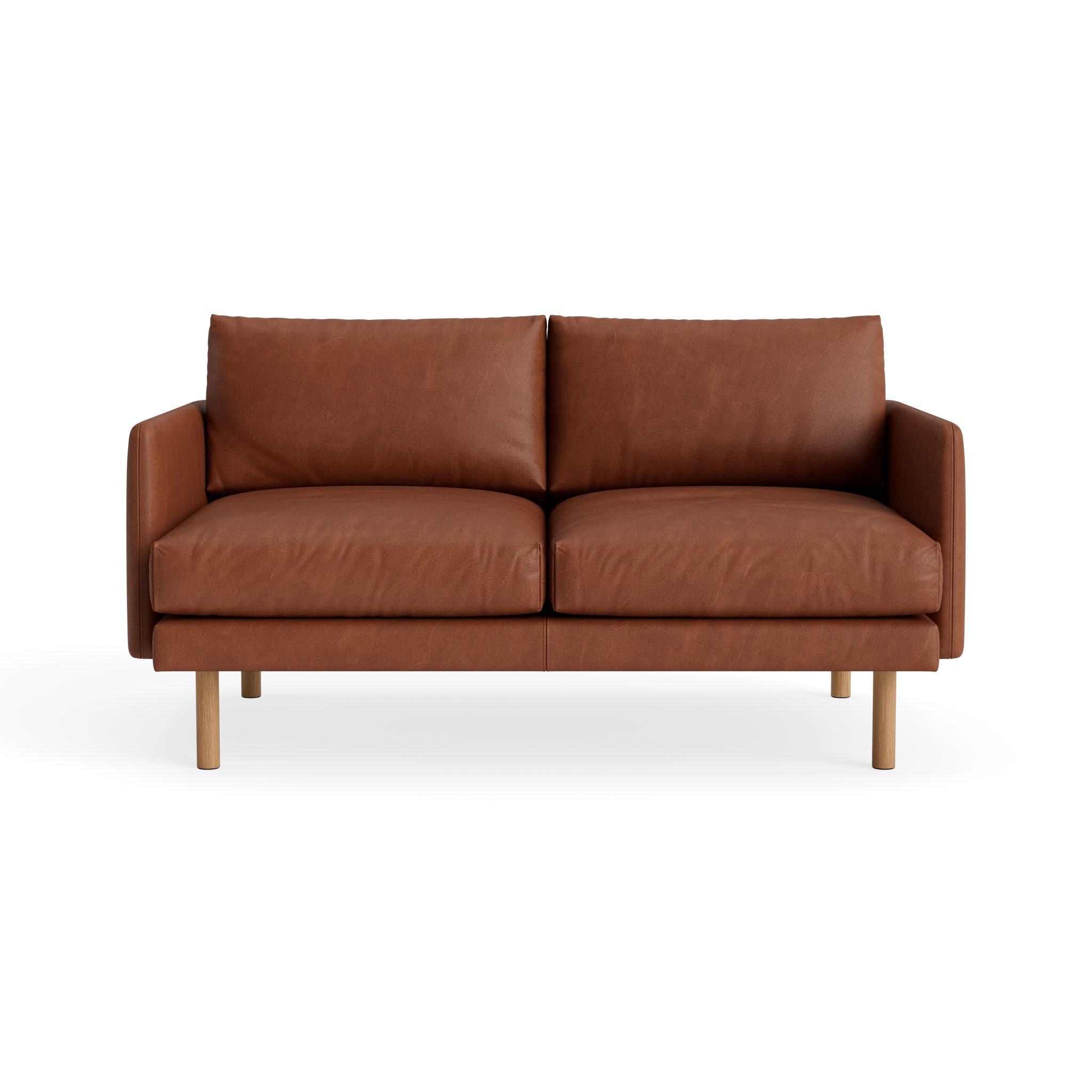 Emo 2 Seater in Davos Brown – Upholstered Sofa by Bruunmunch
