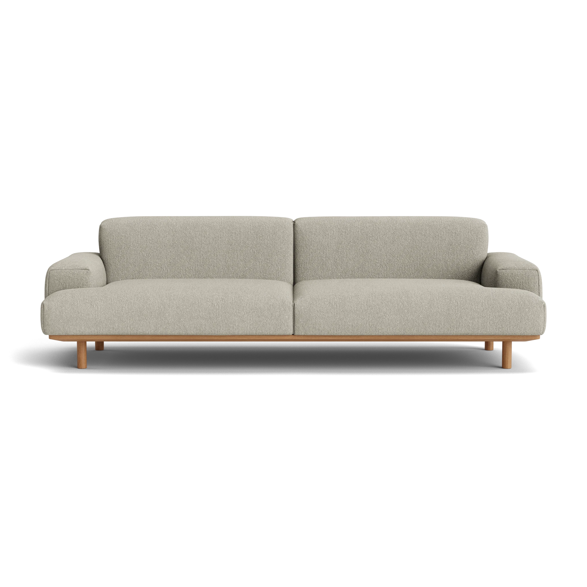 Reason 2.5 Seater in Crush Bouclé 040 – Sofa with Solid Wood frame by Bruunmunch