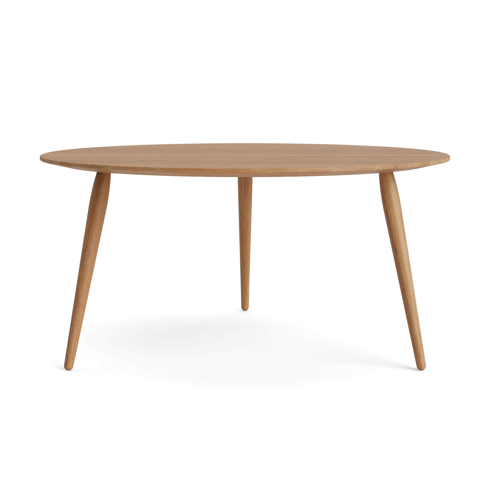 PLAYround Ø90 in Oak Natural oil – Solid Wood Coffee Table by Bruunmunch