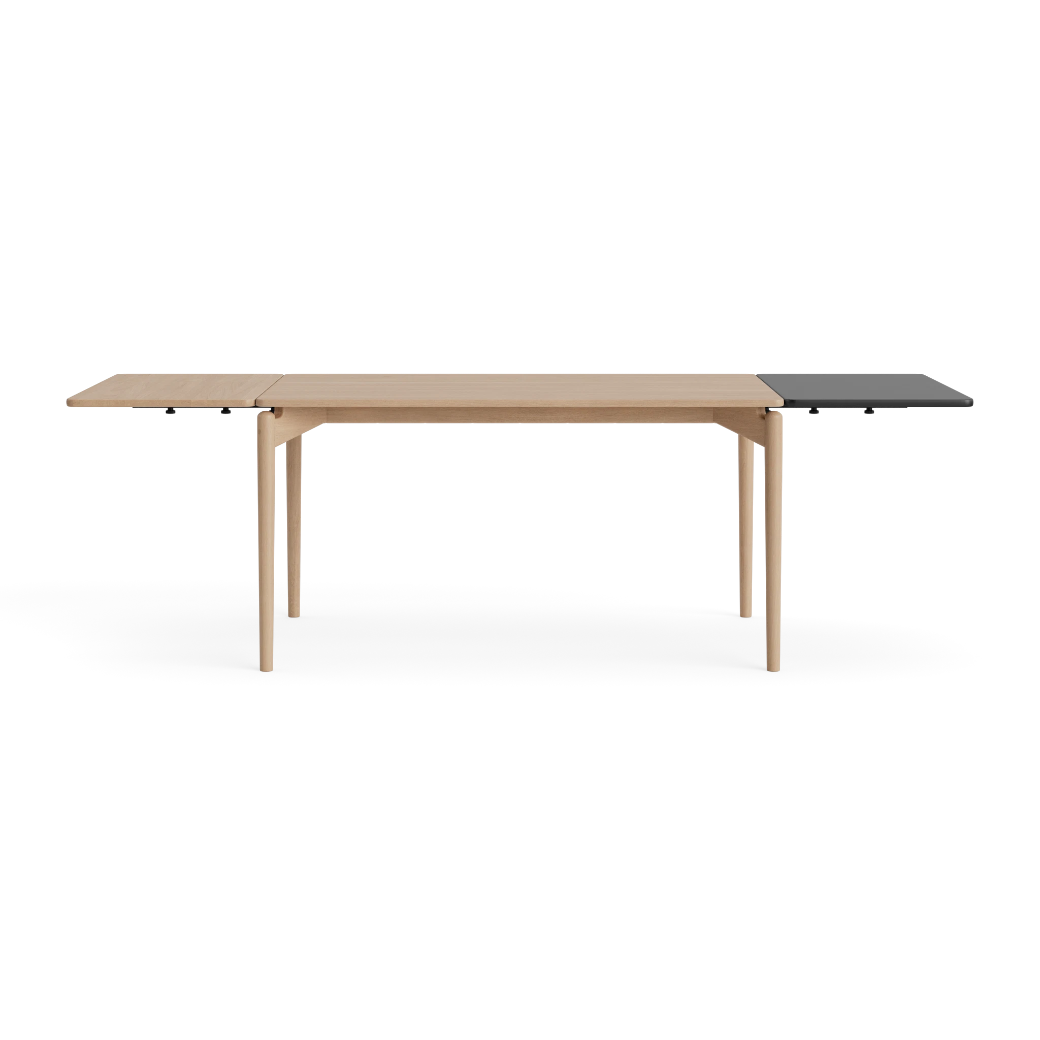 PURE Dining Table Length 140 in Oak White oil – Solid wood dining table by Bruunmunch