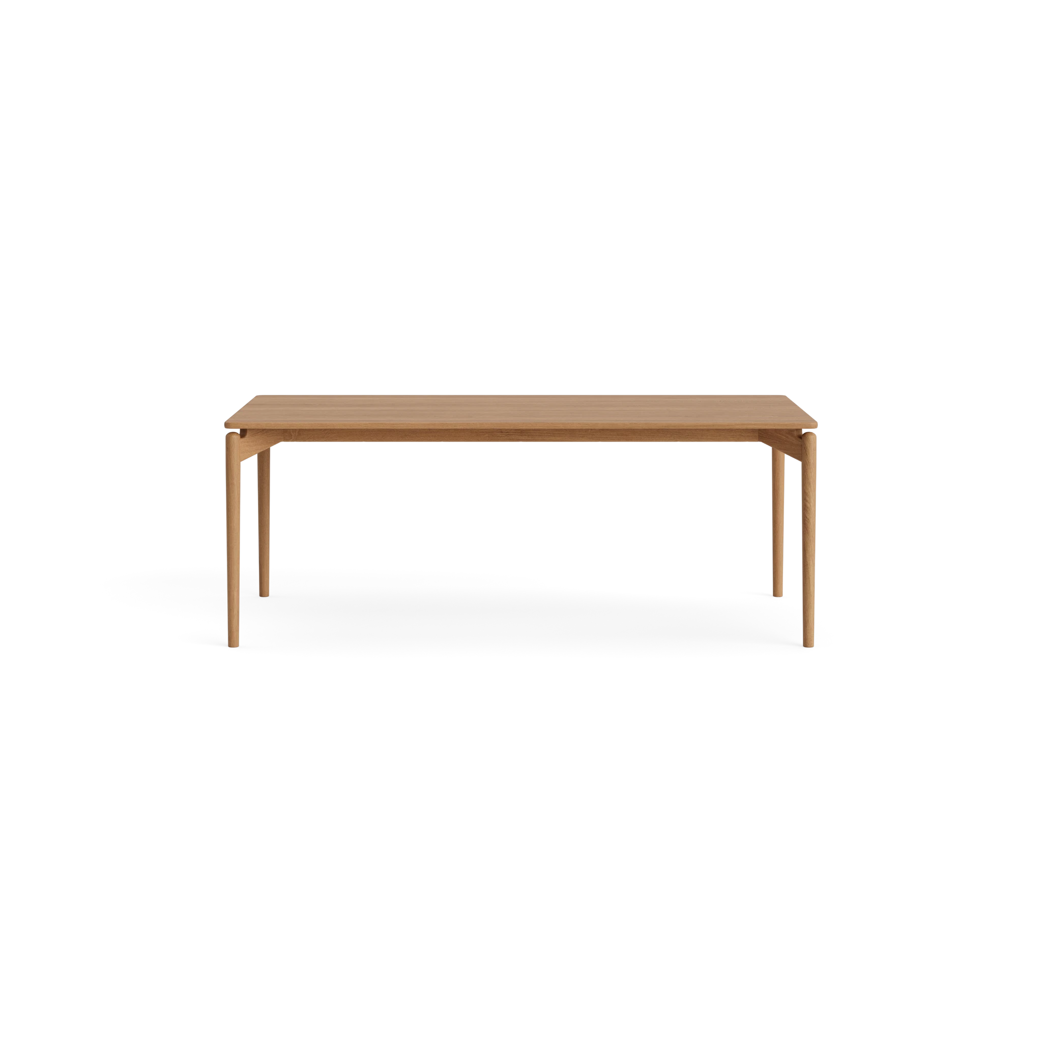 PURE Dining Table 190x100 in Oak Natural oil – Solid wood dining table by Bruunmunch