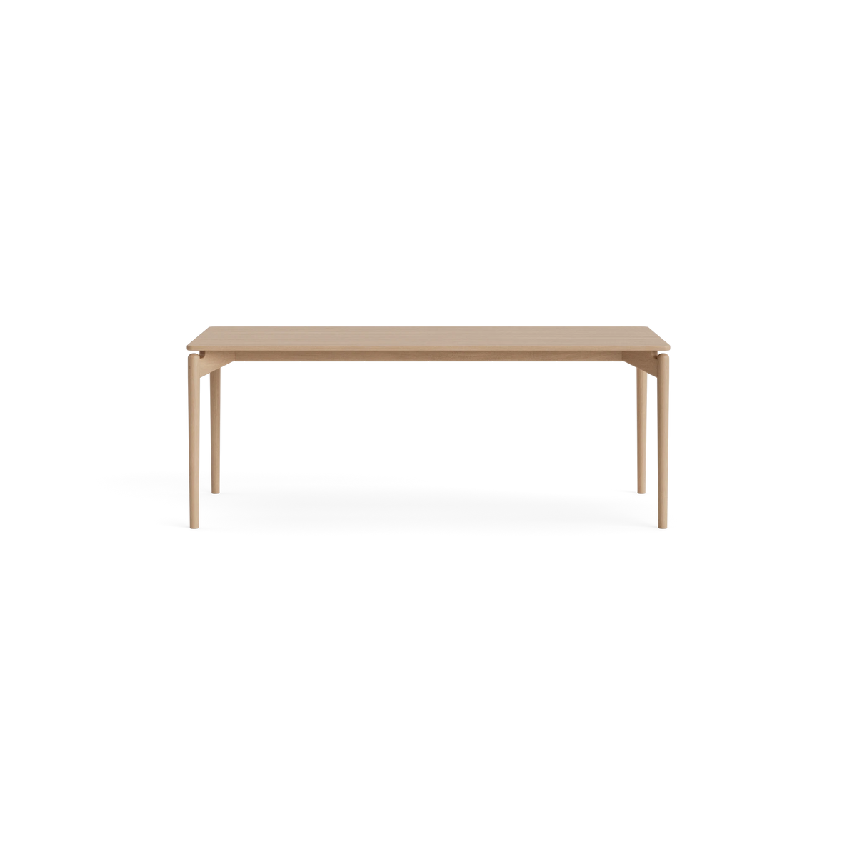 PURE Dining Table Length 190 in Eiche mit Weißöl – Massivholz-Esstisch von Bruunmunch