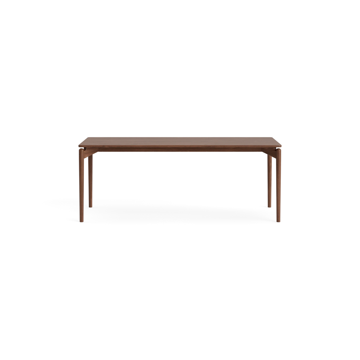 PURE Dining Table Length 190 in Nussbaum mit Naturöl – Massivholz-Esstisch von Bruunmunch