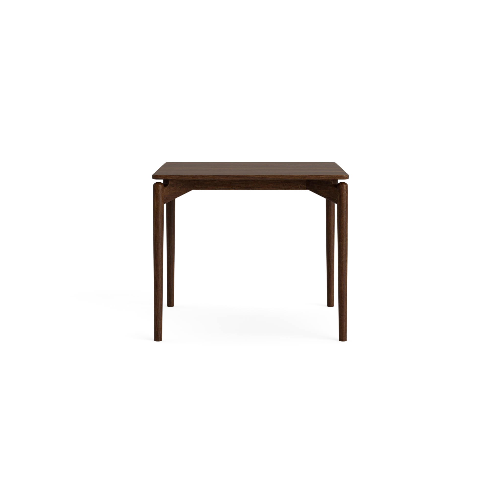 PURE Dining Table Length 85 in Oak Smoked – Solid wood dining table by Bruunmunch