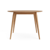 PLAYdinner Round Ø100 & Ø120 Dining Table in Oak Natural oil – Solid wood dining table by Bruunmunch