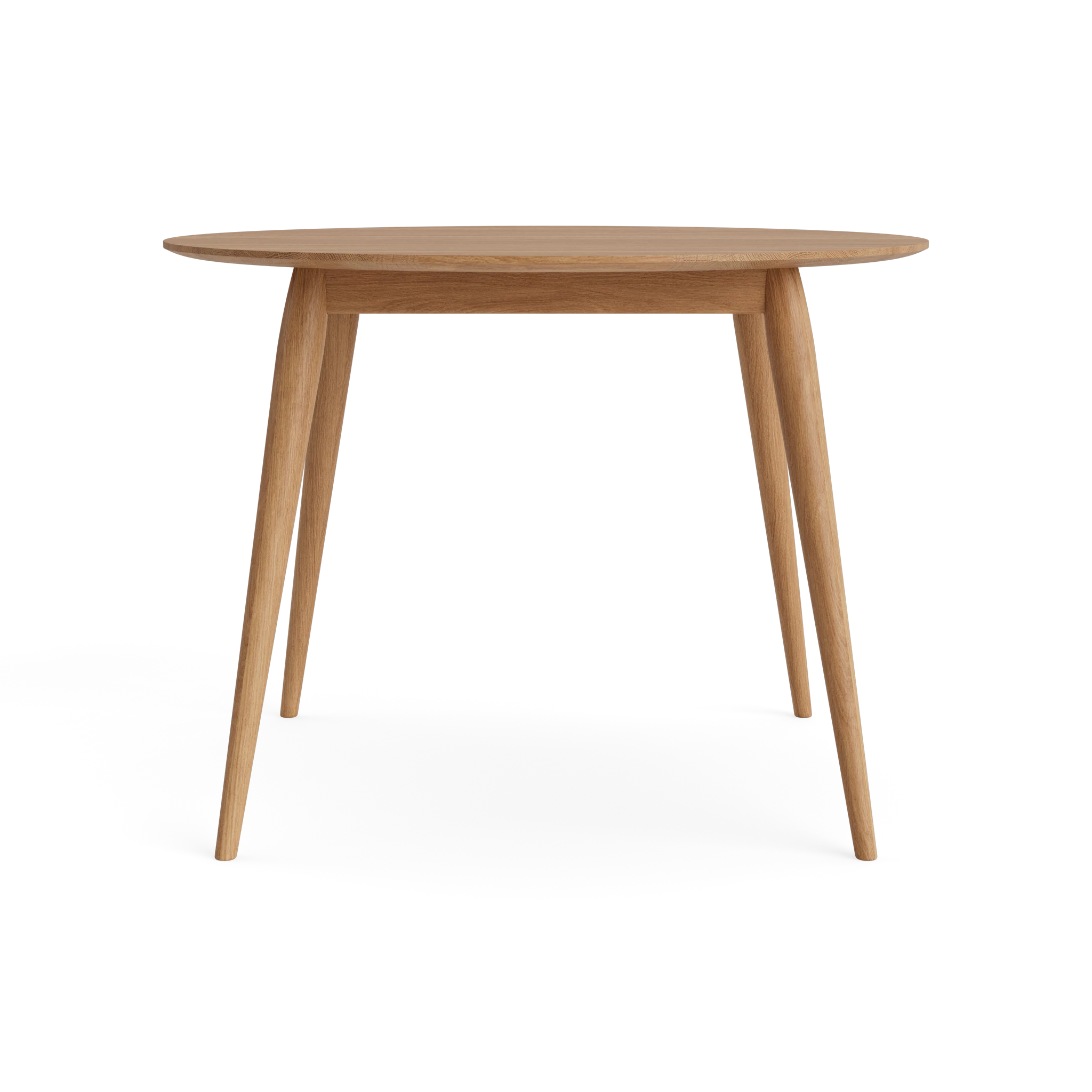 PLAYdinner Round Ø100 & Ø120 Dining Table in Oak Natural oil – Solid wood dining table by Bruunmunch