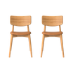 2 x Chiara Chair Oak, Natural Oil,  Brandy FLP 2 x Chiara Chair Oak, Natural Oil,  Brandy FLP Bruunmunch