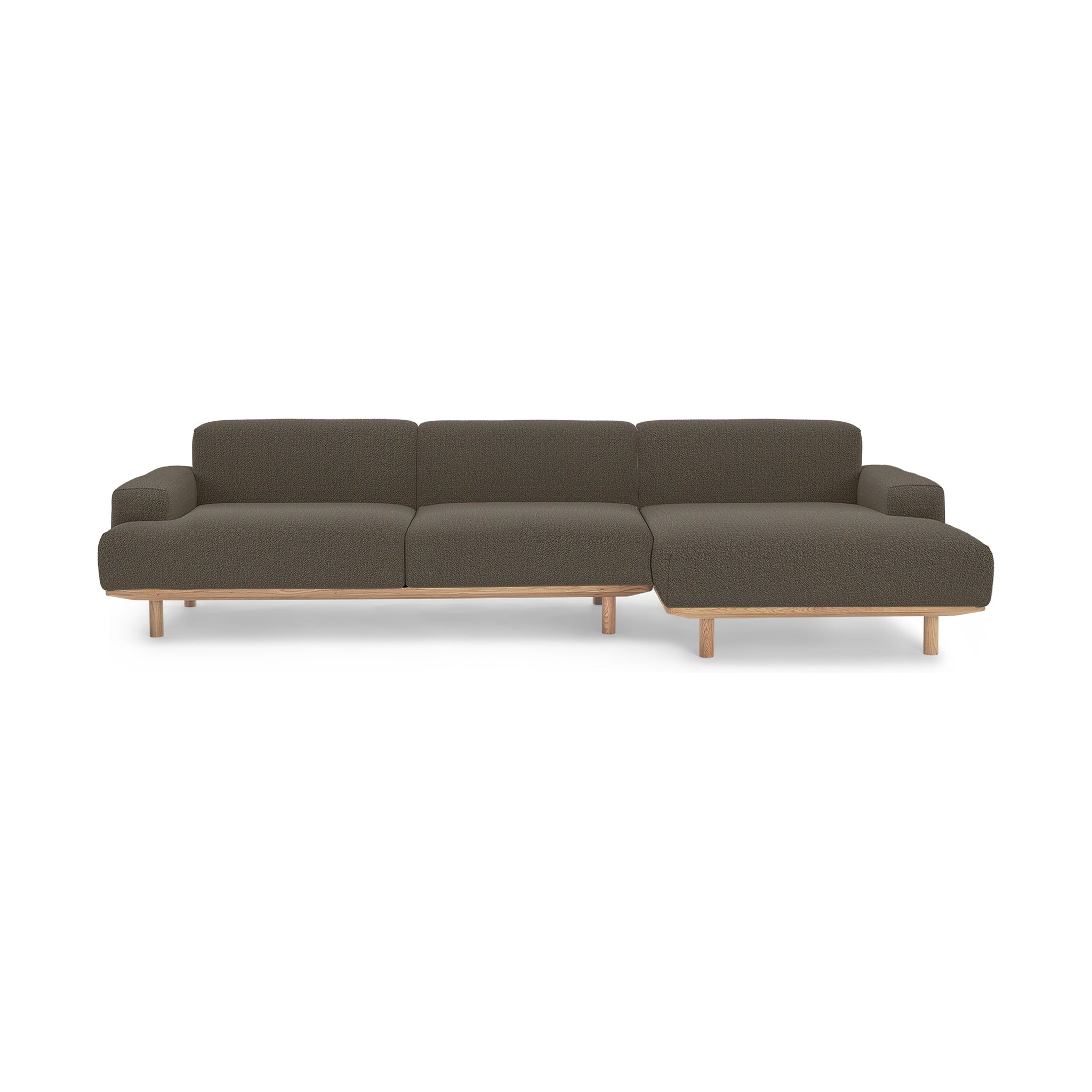 Reason Sofa 2 Seater Left / Chaiselong Right Upholstered in Crush 040 a Danish design sofa by Bruunmunch