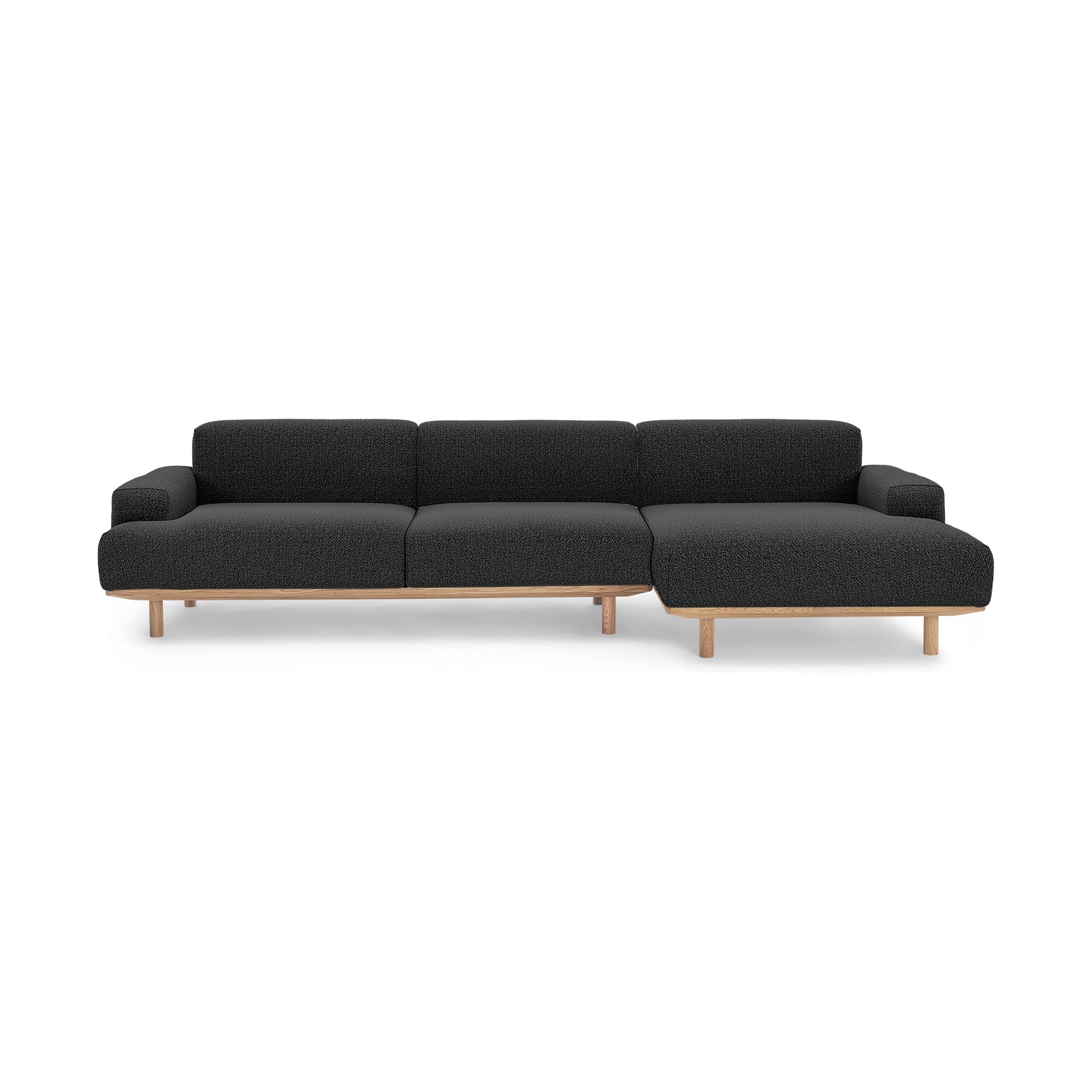 Reason Sofa 2 Seater Left / Chaiselong Right Upholstered in Crush 130 a Danish design sofa by Bruunmunch