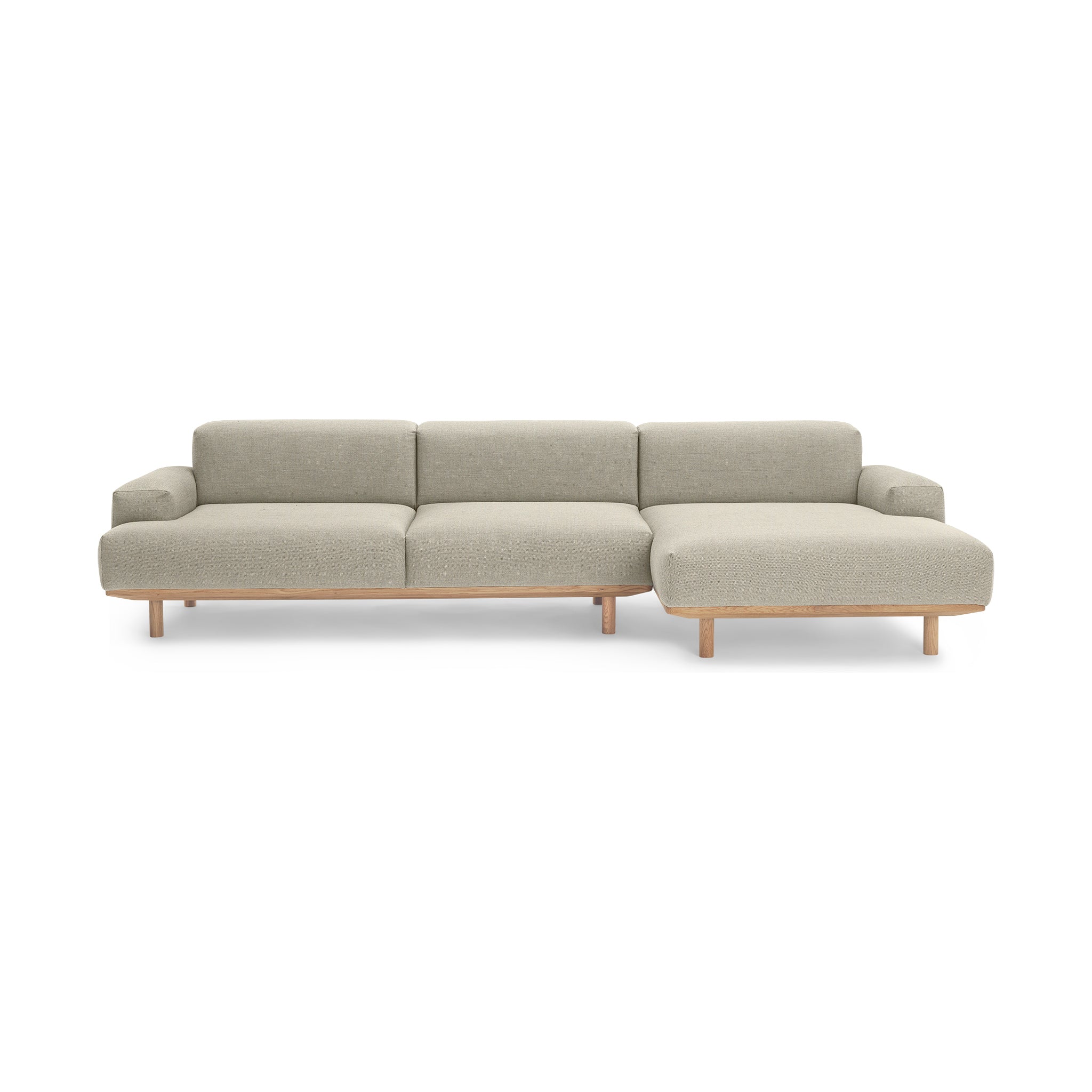 Reason Sofa 2 Seater Left / Chaiselong Right Upholstered in Kvadrat Re-Wool 218 a Danish design sofa by Bruunmunch