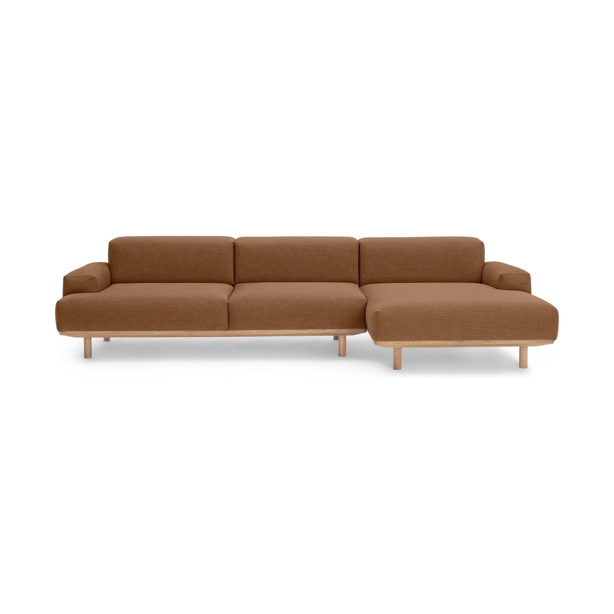 Reason Sofa 2 Seater Left / Chaiselong Right Upholstered in Kvadrat Re-Wool 568 a Danish design sofa by Bruunmunch
