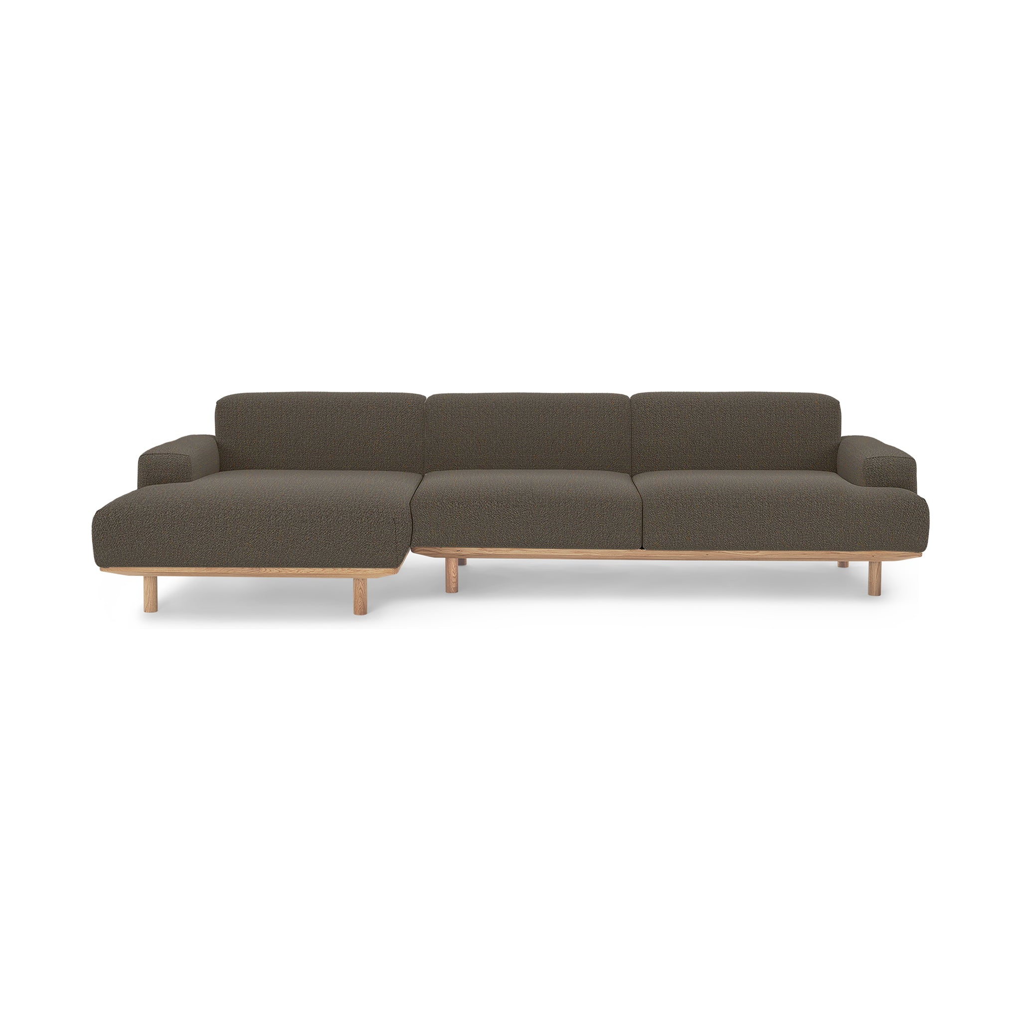 Reason Sofa Chaiselong Left / 2 Seater Right in Upholstered in Crush 040 a danish design sofa by Bruunmunch