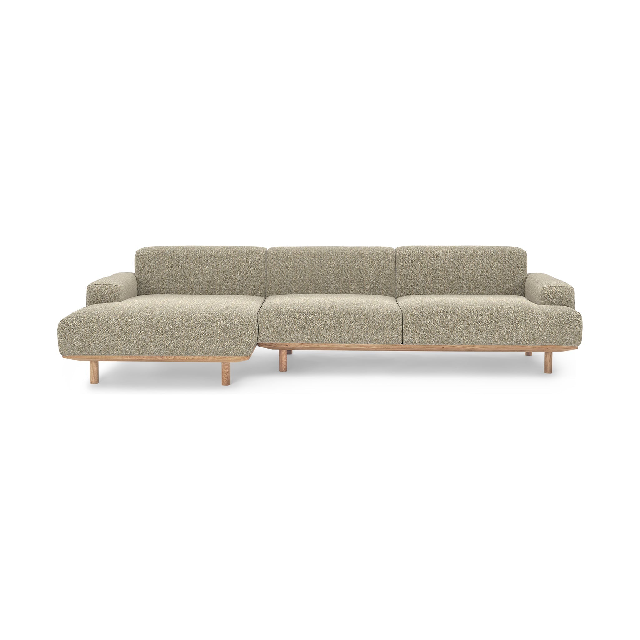Reason Sofa Chaiselong Left / 2 Seater Right in Upholstered in Crush 050 a danish design sofa by Bruunmunch