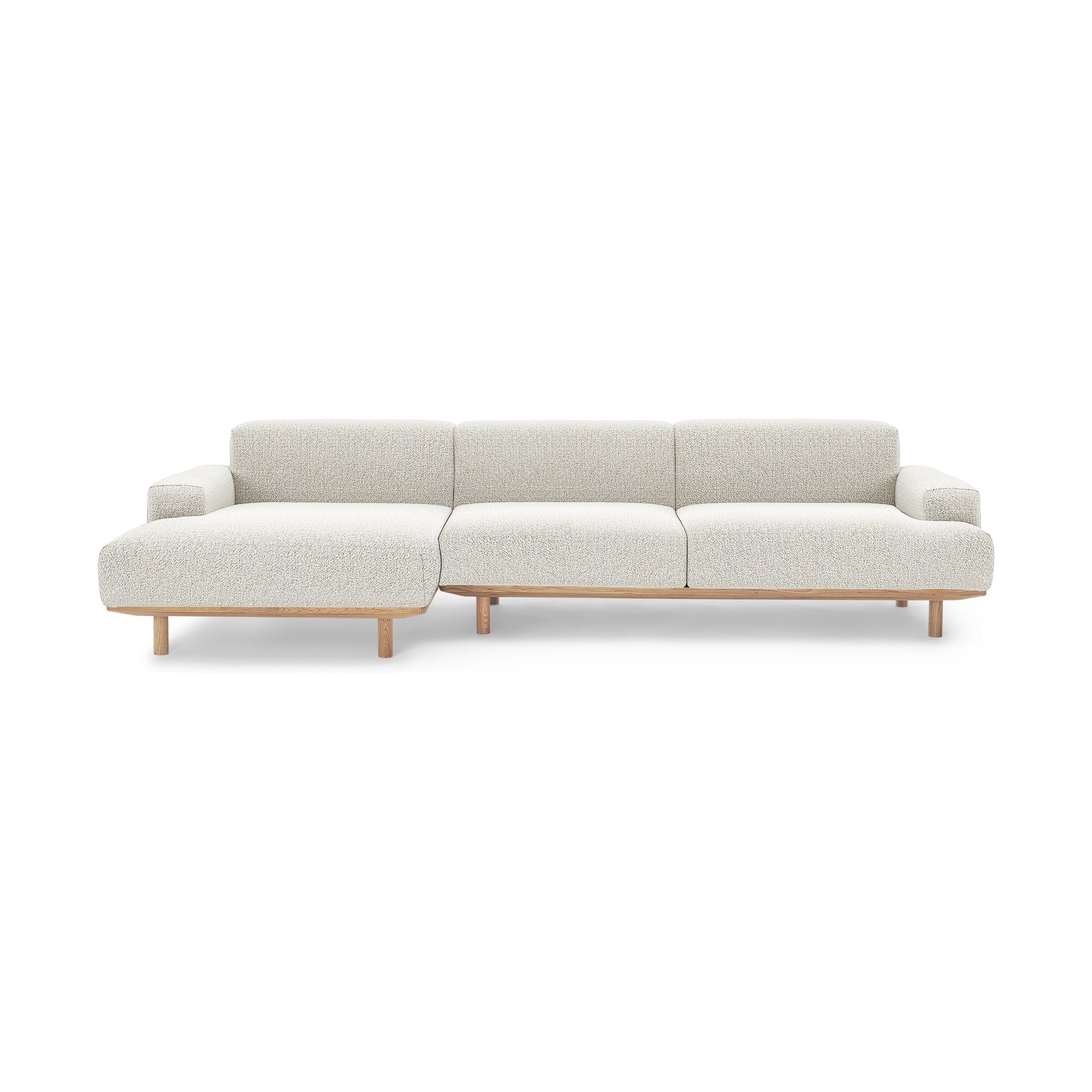 Reason Sofa Chaiselong Left / 2 Seater Right in Upholstered in Crush 090 a danish design sofa by Bruunmunch