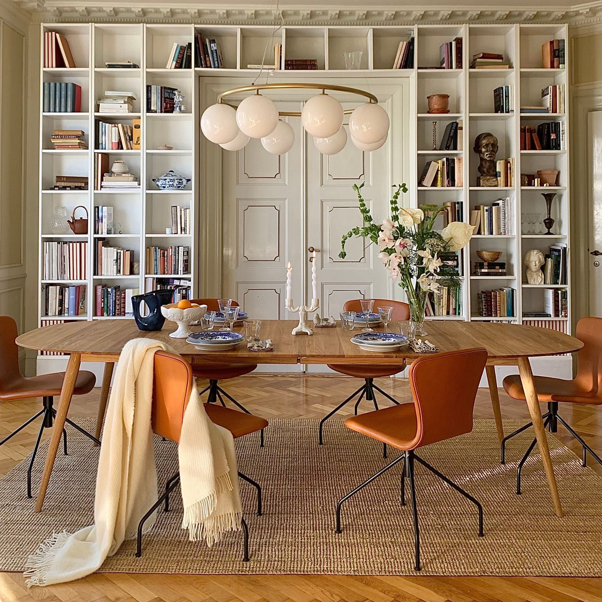 PLAYdinner Lamé – Extendable Dining Table - White Oiled Oak - Includes 2 Extension Plates PLAYdinner Lamé – Extendable Dining Table - White Oiled Oak - Includes 2 Extension Plates Bruunmunch