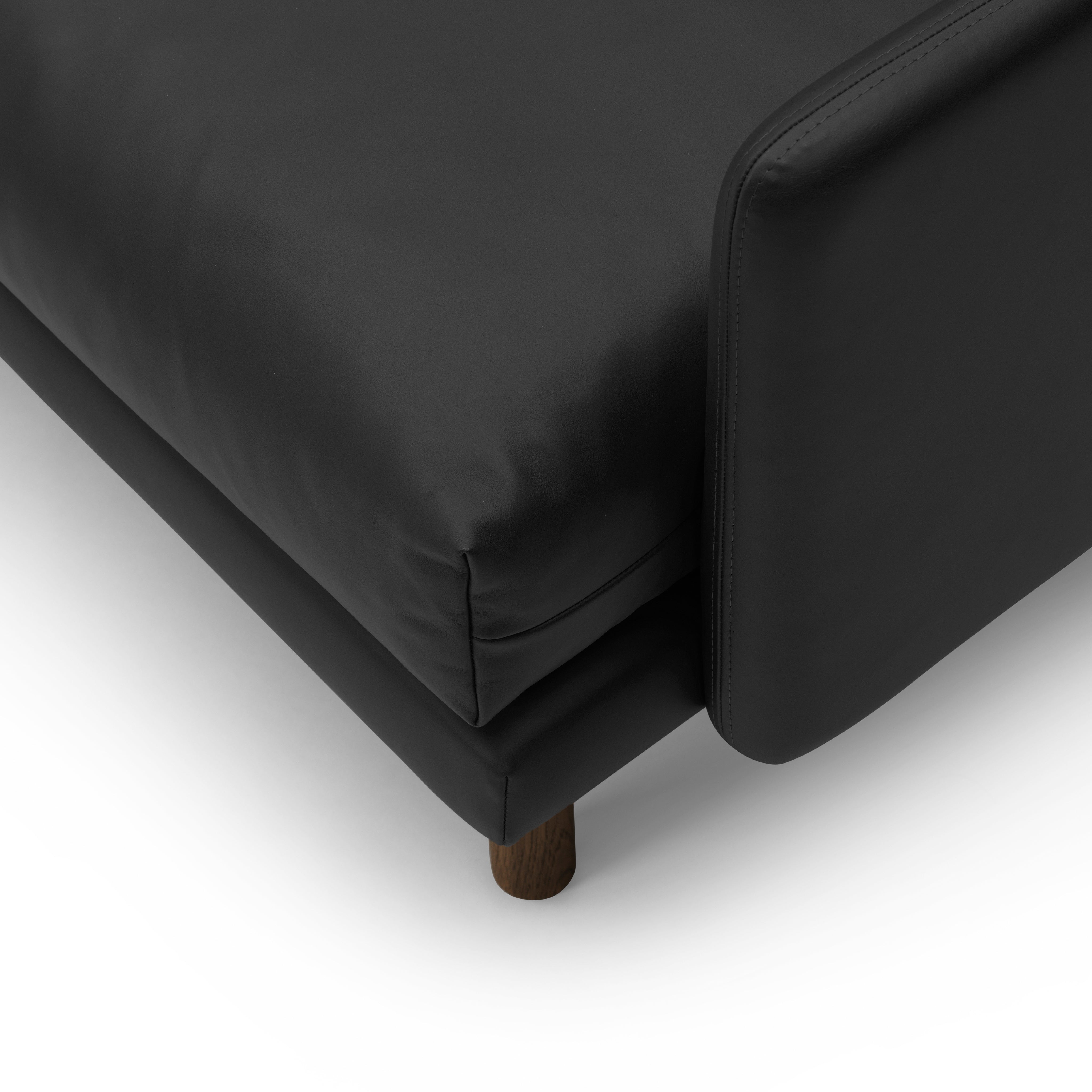 EMO 3 Seater Sofa – Semi-Aniline Leather in Black EMO 3 Seater Sofa – Semi-Aniline Leather in Black Bruunmunch
