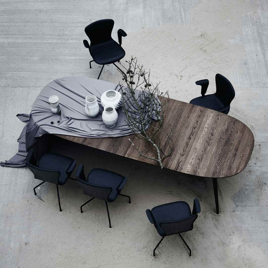 PLAYdinner Lamé – Extendable Dining Table - White Oiled Oak - Includes 2 Extension Plates PLAYdinner Lamé – Extendable Dining Table - White Oiled Oak - Includes 2 Extension Plates Bruunmunch