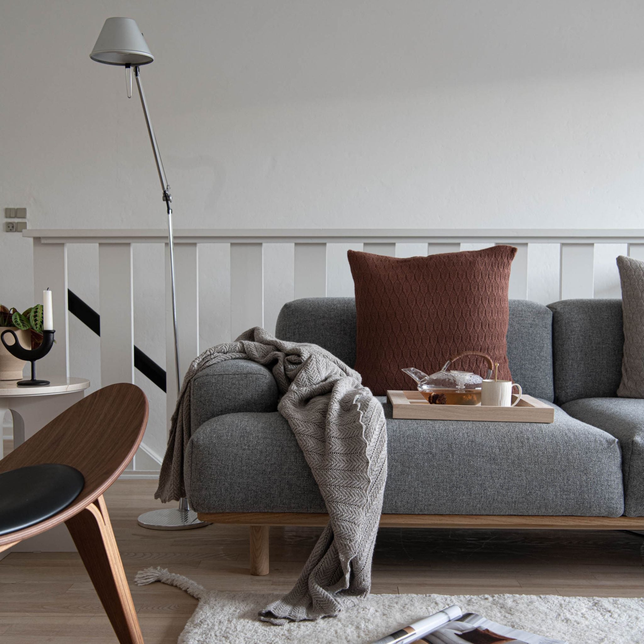 Reason 2.5 Seater Sofa – Crush Bouclé Fabric in Color 50 Reason 2.5 Seater Sofa – Crush Bouclé Fabric in Color 50 Bruunmunch