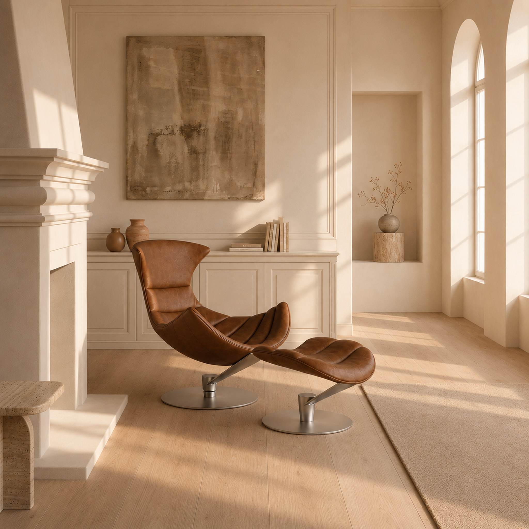 Lobster Footstool - Fully Upholstered