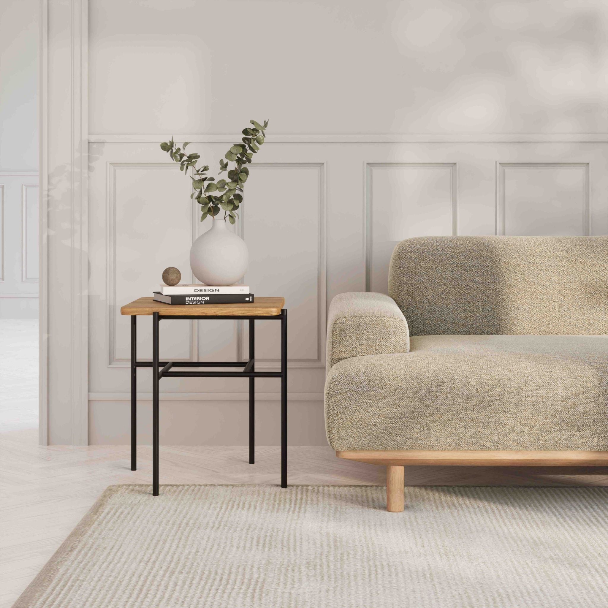 Reason 2.5 Seater Sofa – Crush Bouclé Fabric in Color 50 Reason 2.5 Seater Sofa – Crush Bouclé Fabric in Color 50 Bruunmunch