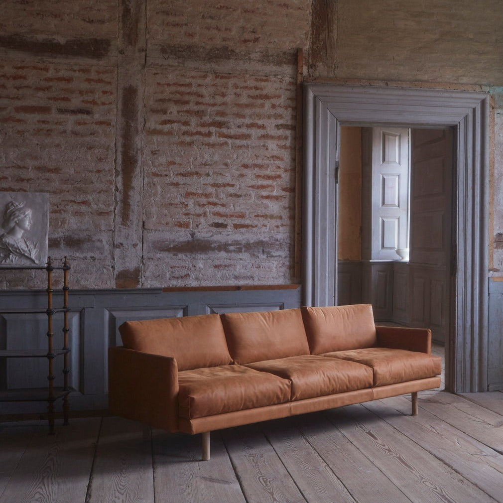 EMO 3 Seater Sofa – Semi-Aniline Leather in Cognac EMO 3 Seater Sofa – Semi-Aniline Leather in Cognac Bruunmunch