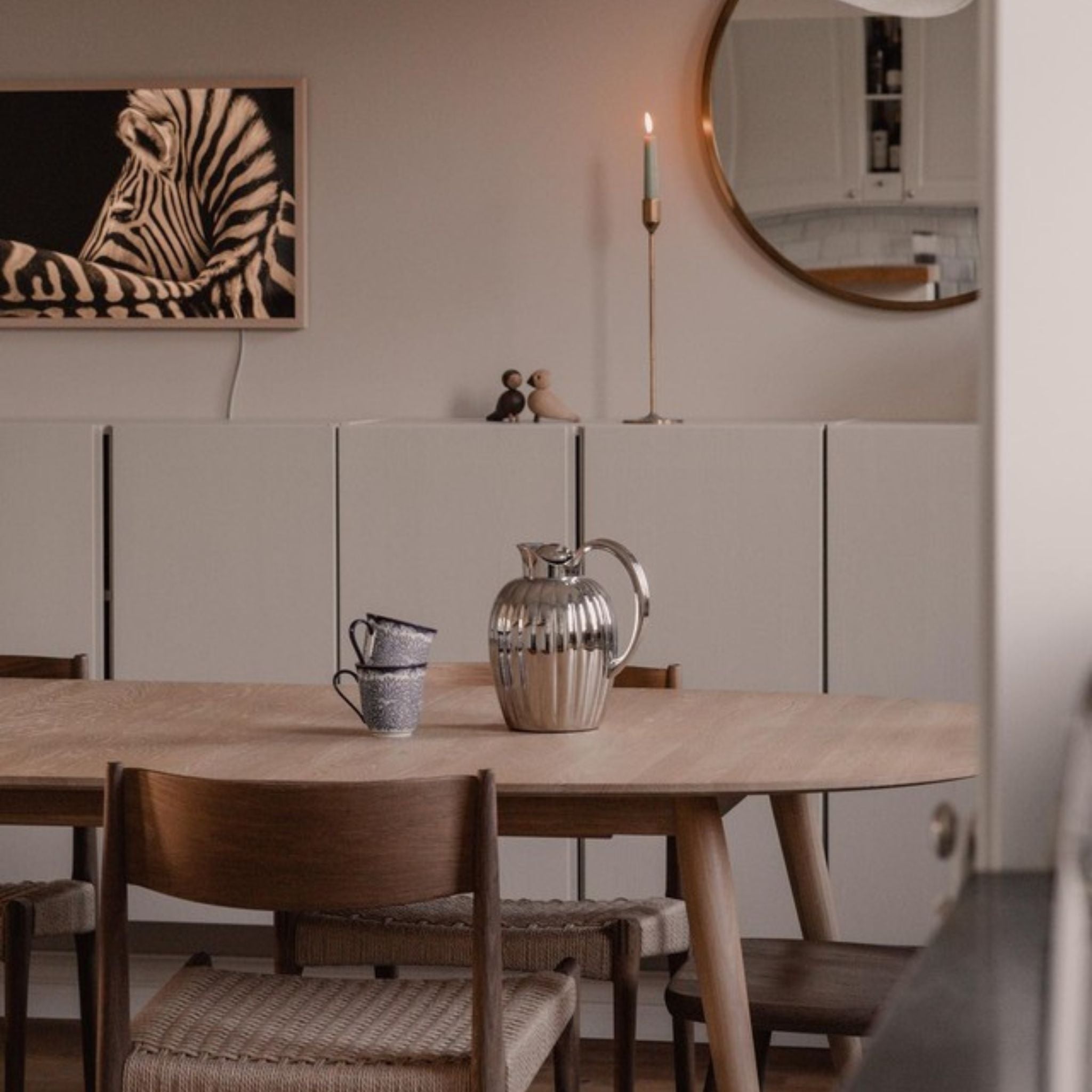 PLAYdinner Lamé – Extendable Dining Table - White Oiled Oak - Includes 2 Extension Plates PLAYdinner Lamé – Extendable Dining Table - White Oiled Oak - Includes 2 Extension Plates Bruunmunch