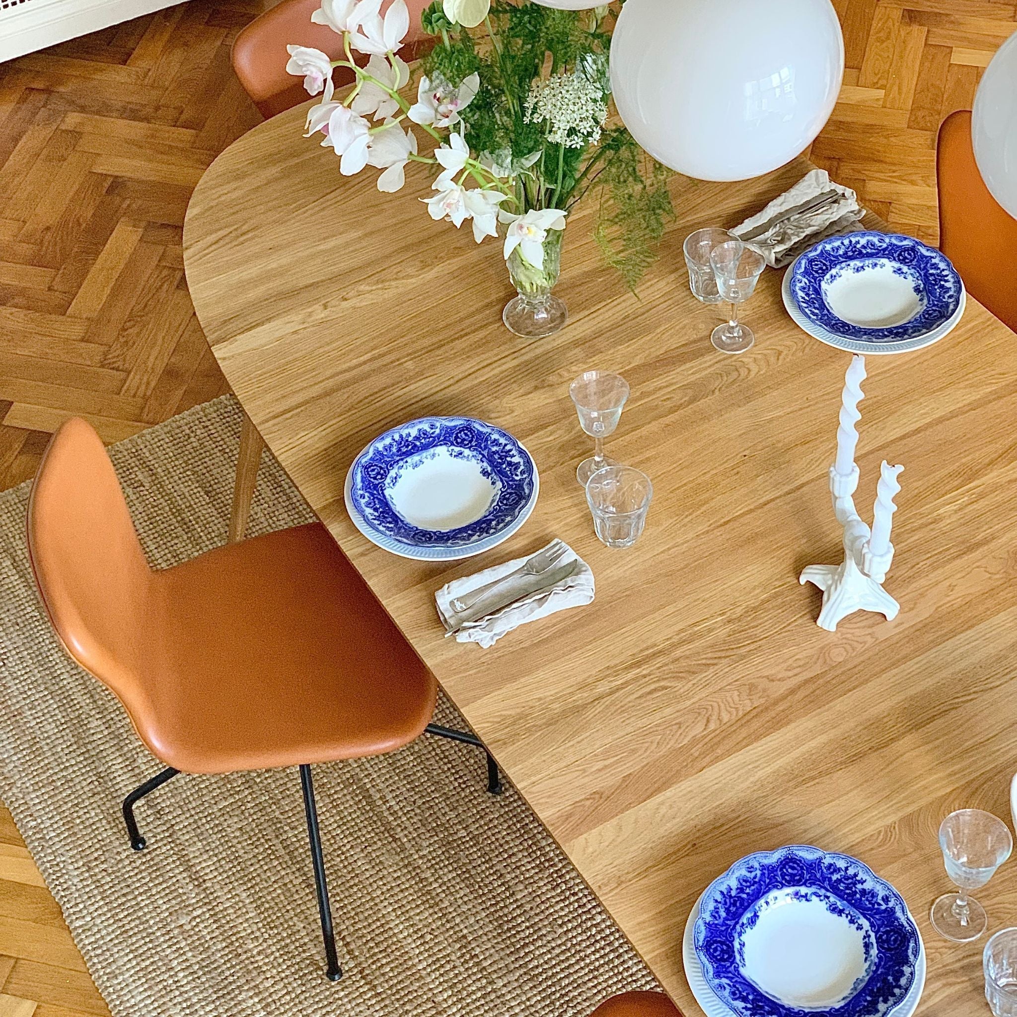 PLAYdinner Lamé – Extendable Dining Table - White Oiled Oak - Includes 2 Extension Plates PLAYdinner Lamé – Extendable Dining Table - White Oiled Oak - Includes 2 Extension Plates Bruunmunch