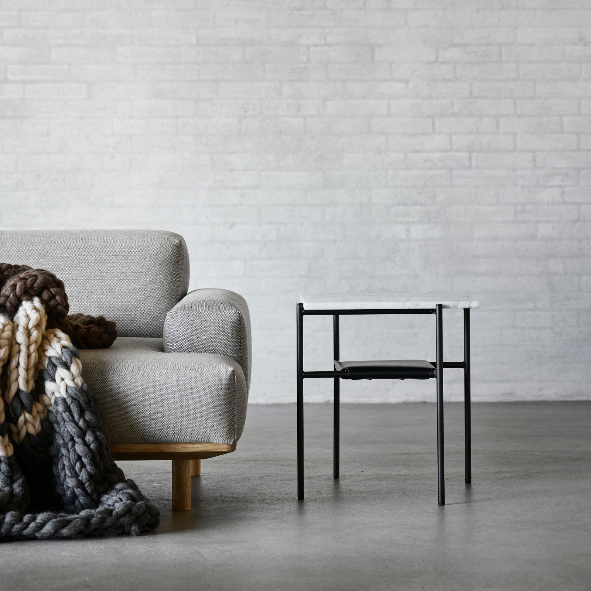 Reason 2.5 Seater Sofa – Crush Bouclé Fabric in Color 50 Reason 2.5 Seater Sofa – Crush Bouclé Fabric in Color 50 Bruunmunch