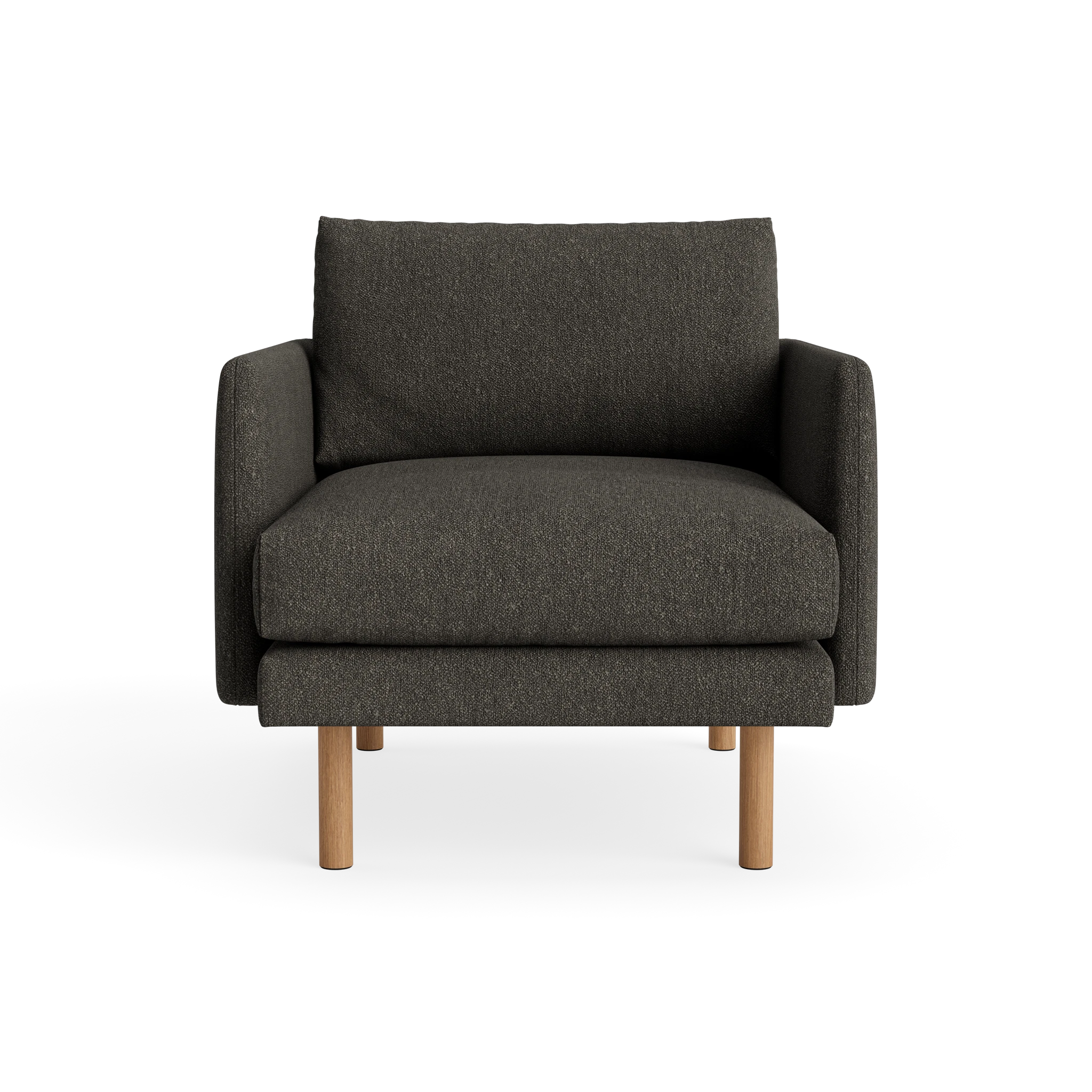Emo Armchair in Crush Bouclé 040 – Upholstered Sofa by Bruunmunch