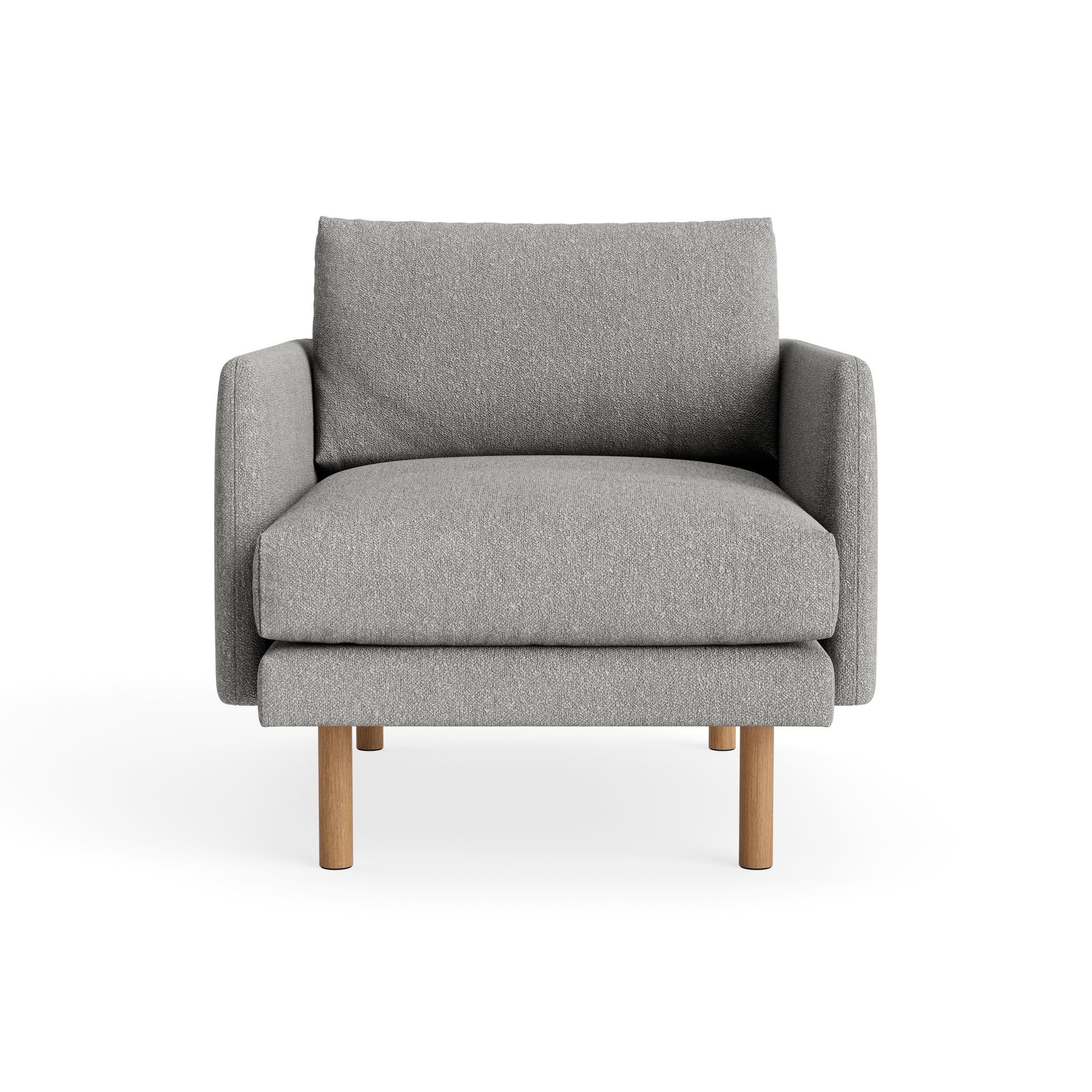 Emo Armchair in Crush Bouclé 070 – Upholstered Sofa by Bruunmunch