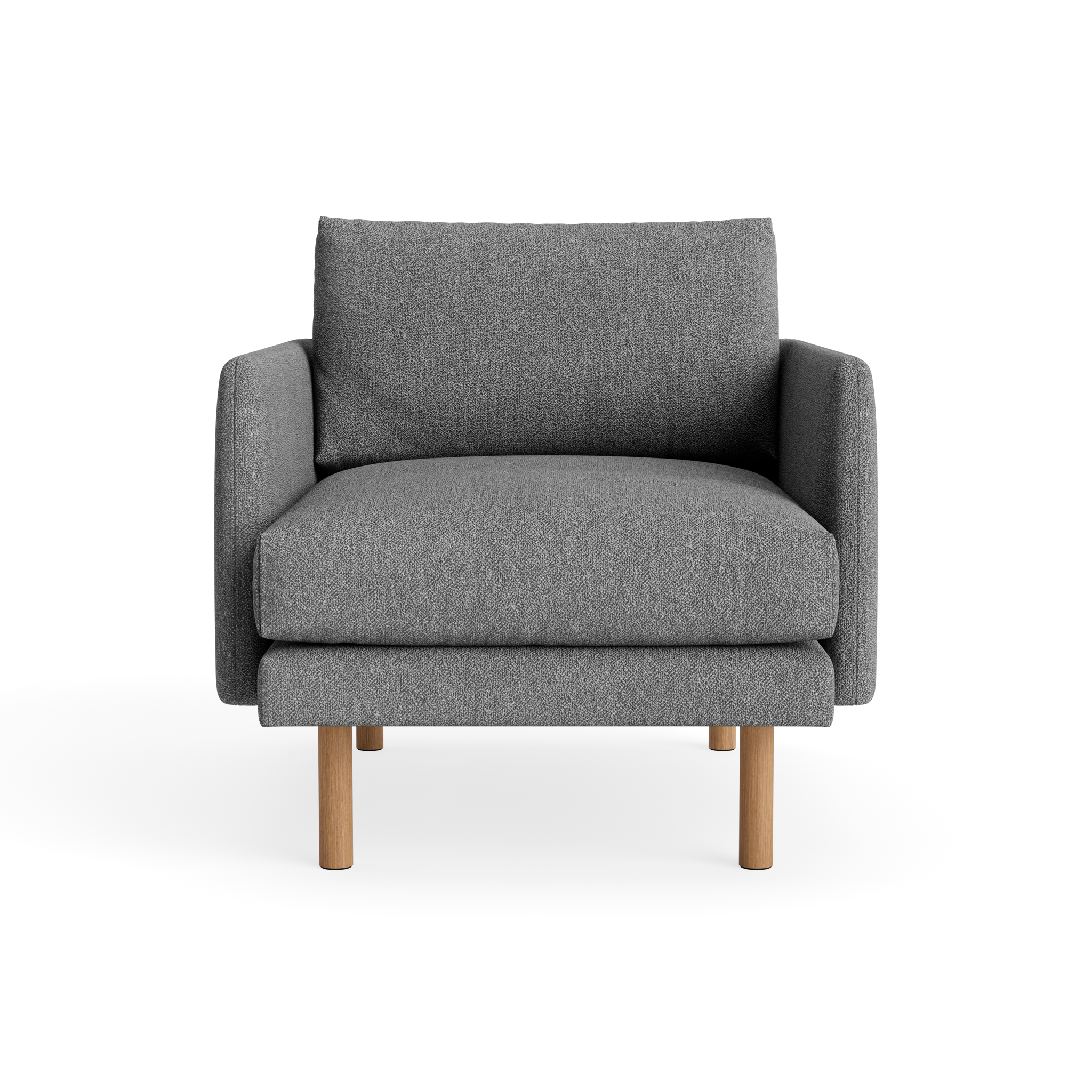 Emo Armchair in Crush Bouclé 110 – Upholstered Sofa by Bruunmunch