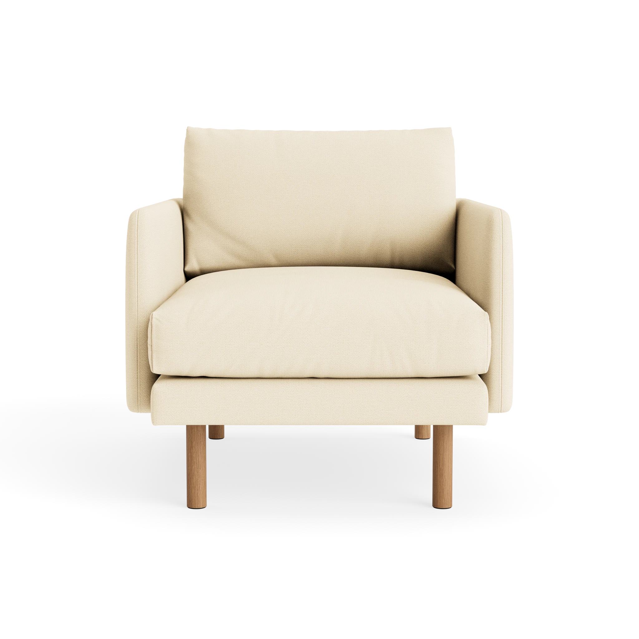 Emo Armchair in Hallingdal 100 Kvadrat – Upholstered Sofa by Bruunmunch