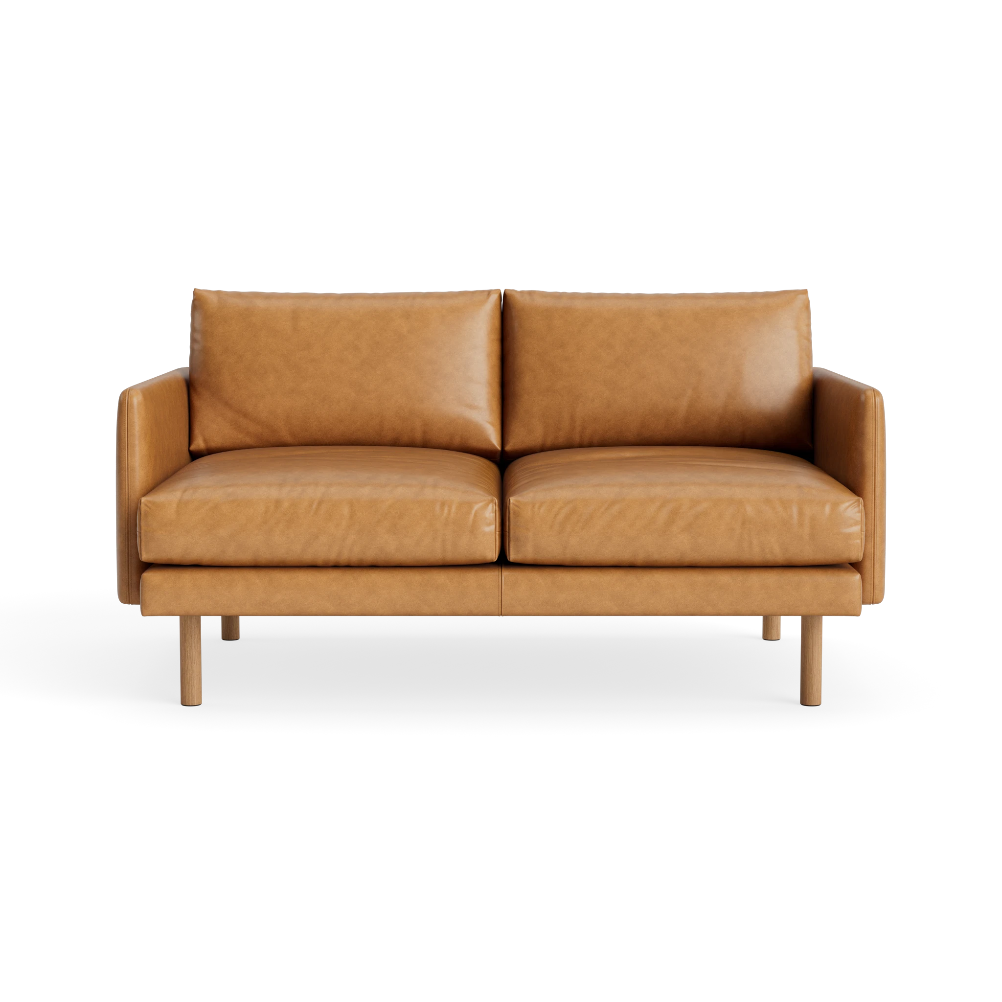 Emo 2 Seater in Dakar Cognac – Upholstered Sofa by Bruunmunch