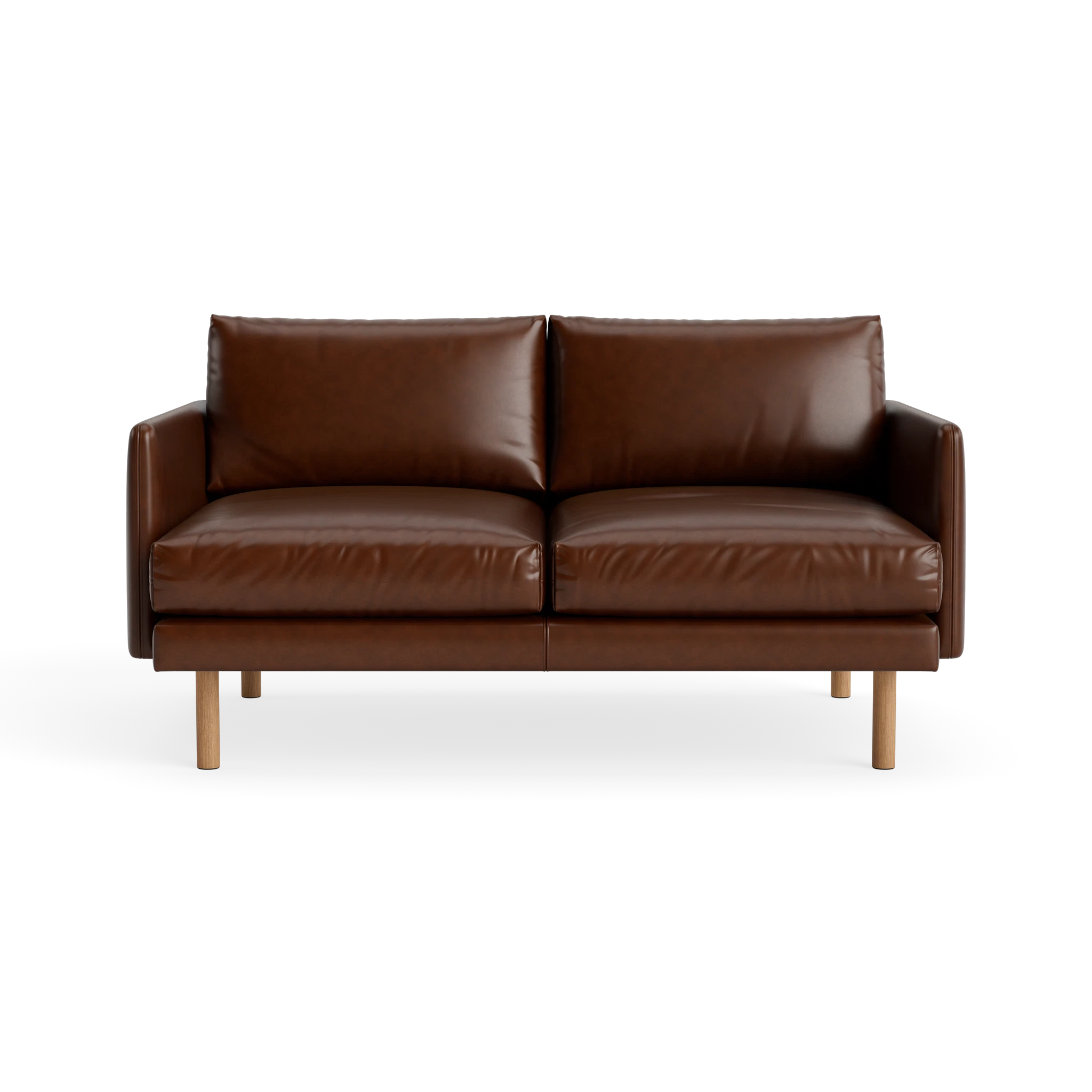 Emo 2 Seater in Dakar Brown – Upholstered Sofa by Bruunmunch