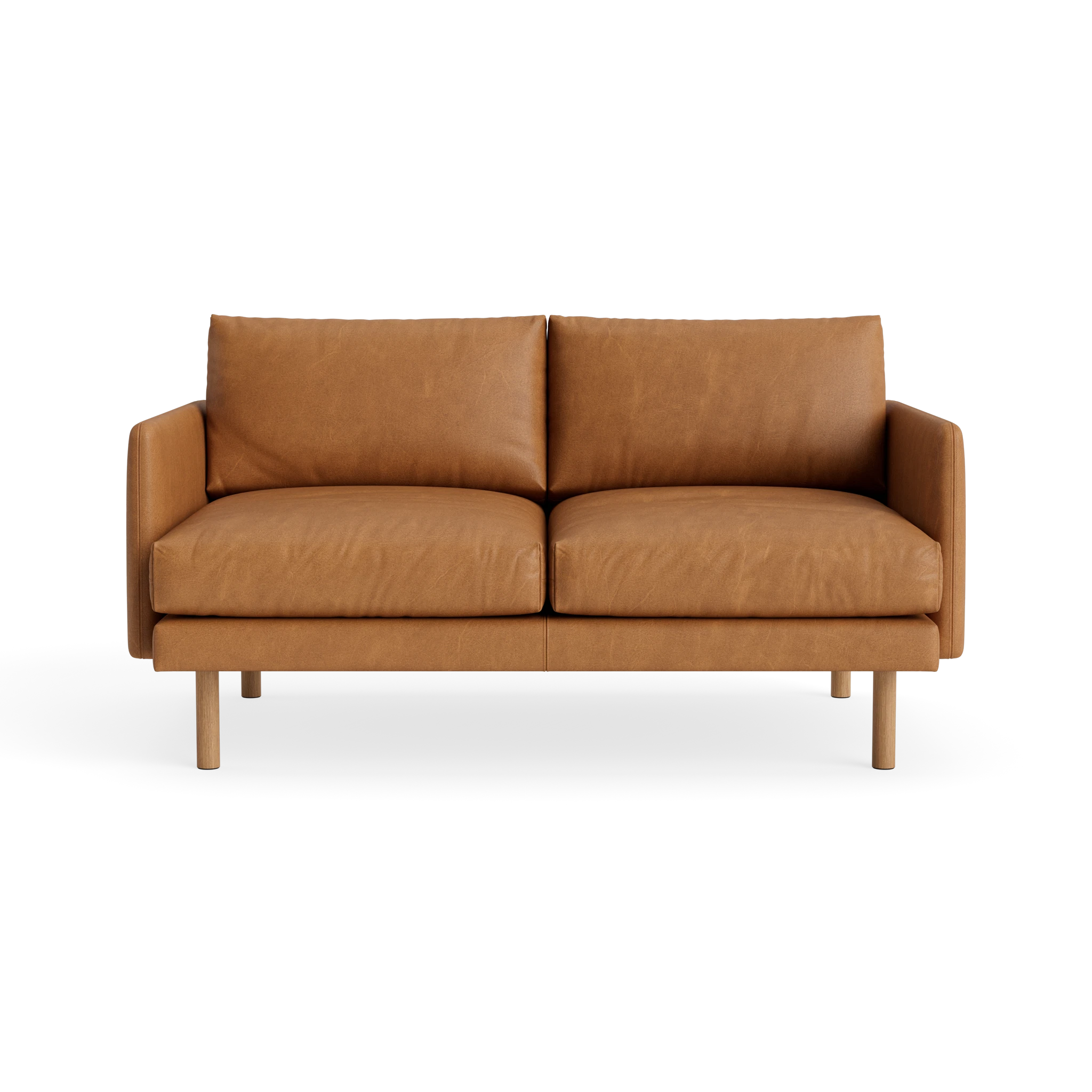 Emo 2 Seater in Davos Brandy – Upholstered Sofa by Bruunmunch