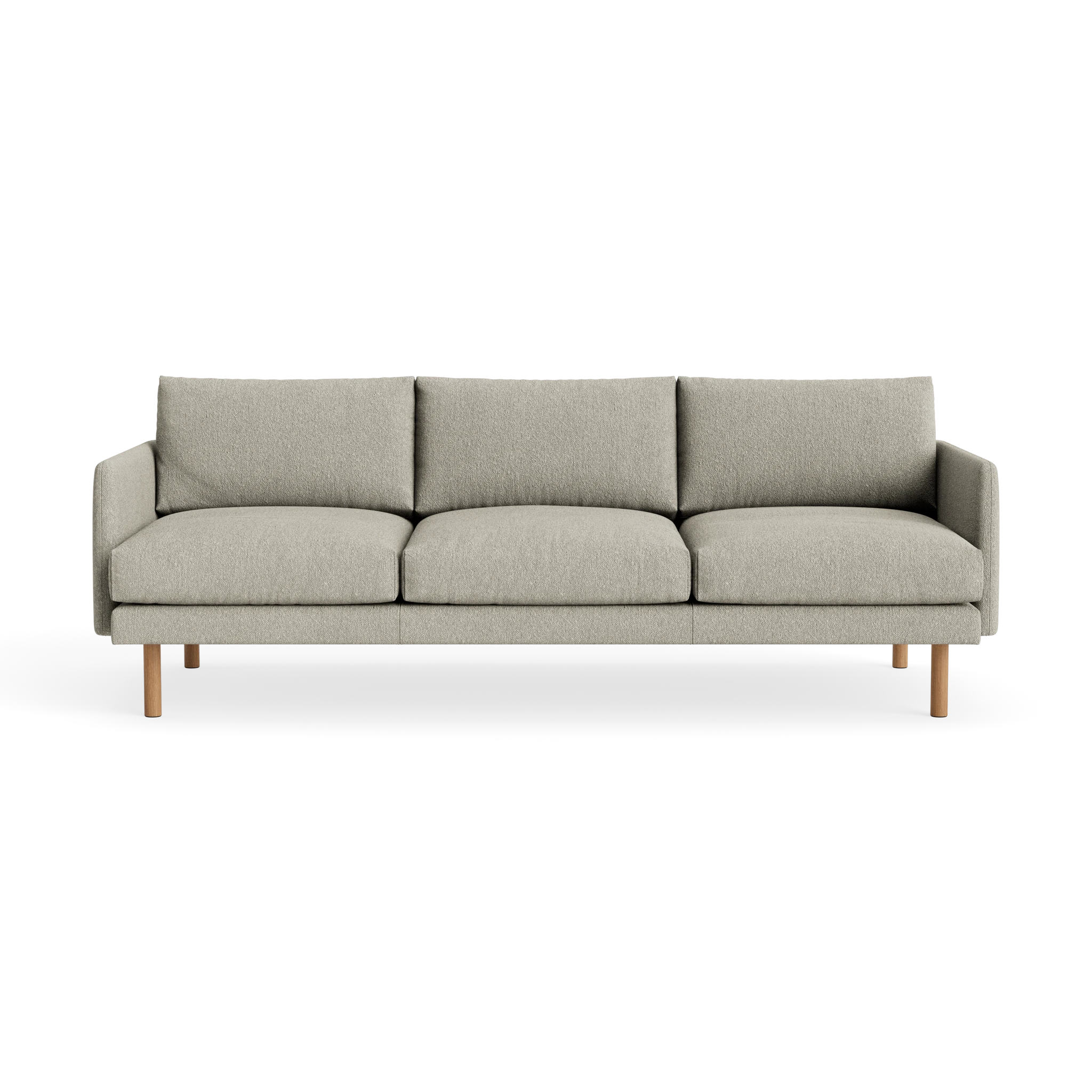 Emo 3 Seater in Crush Bouclé 050 – Upholstered Sofa by Bruunmunch