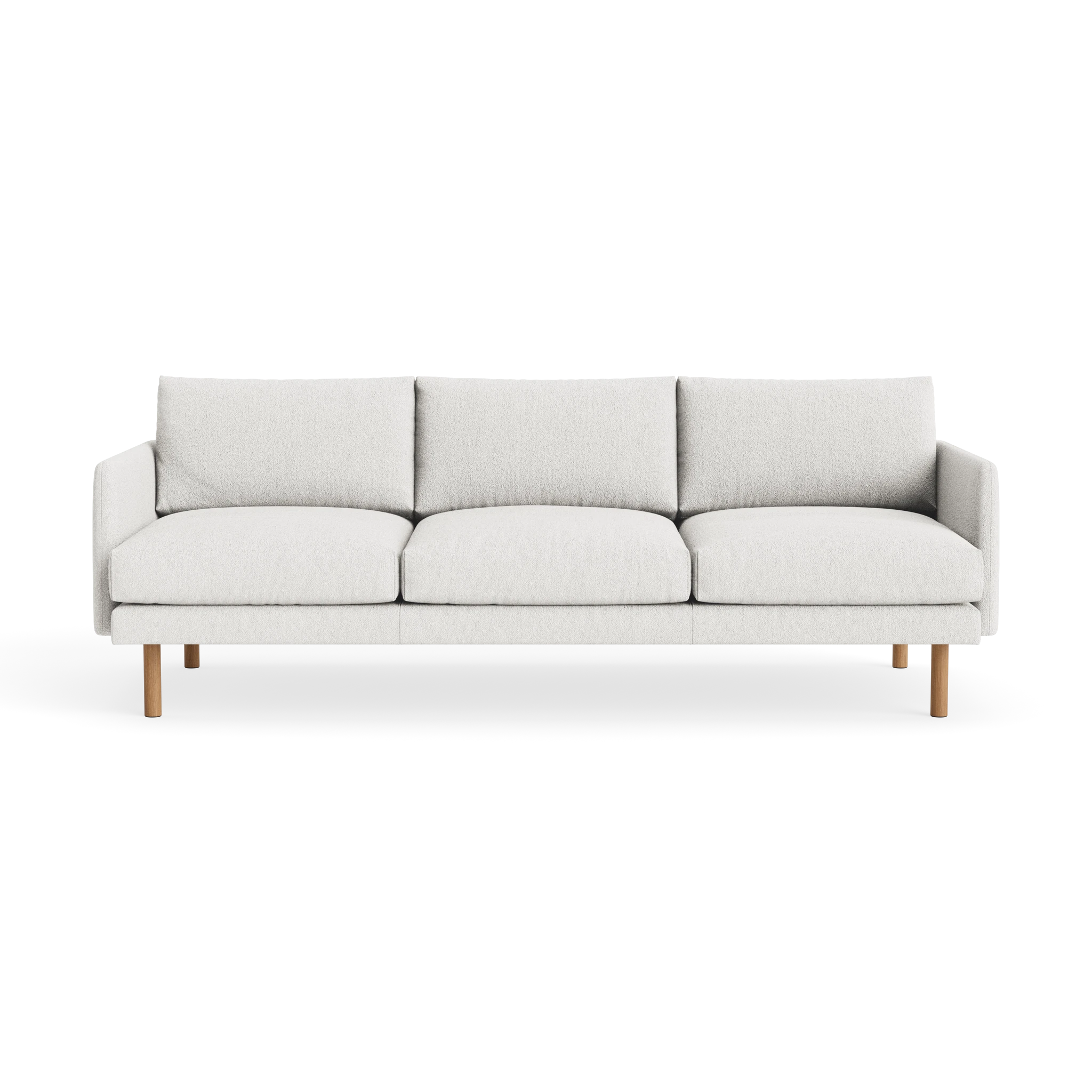 Emo 3 Seater in Crush Bouclé 090 – Upholstered Sofa by Bruunmunch
