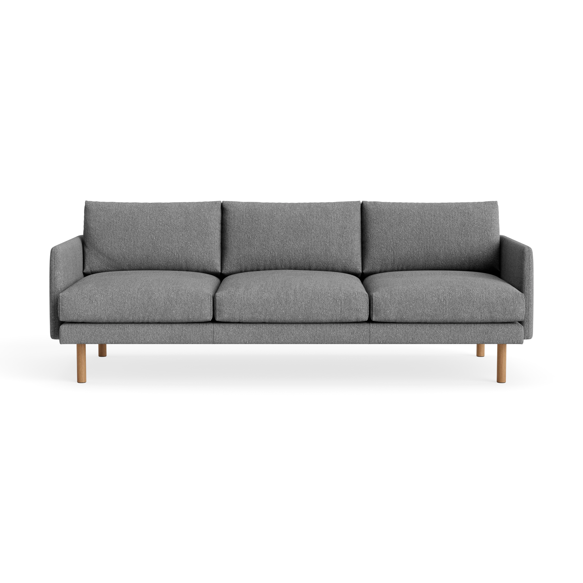 Emo 3 Seater in Crush Bouclé 110 – Upholstered Sofa by Bruunmunch