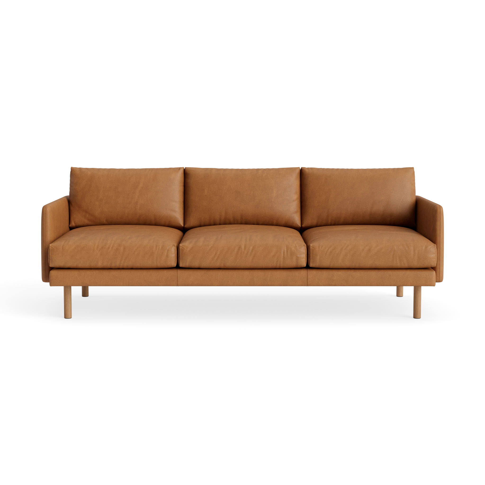 Emo 3 Seater in Davos Brandy – Upholstered Sofa by Bruunmunch