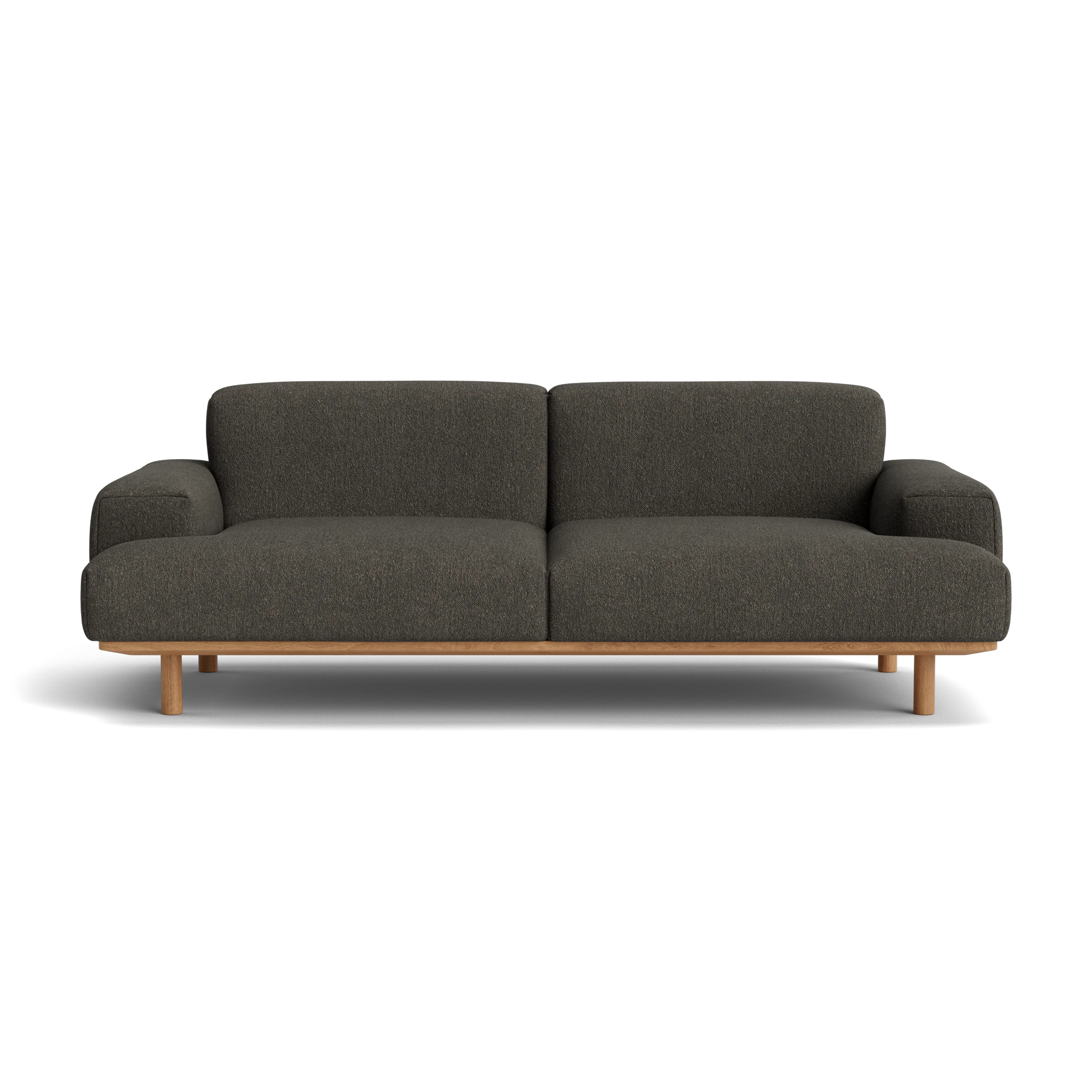 Reason 2 Seater in Crush Bouclé 040 – Sofa with Solid Wood frame by Bruunmunch