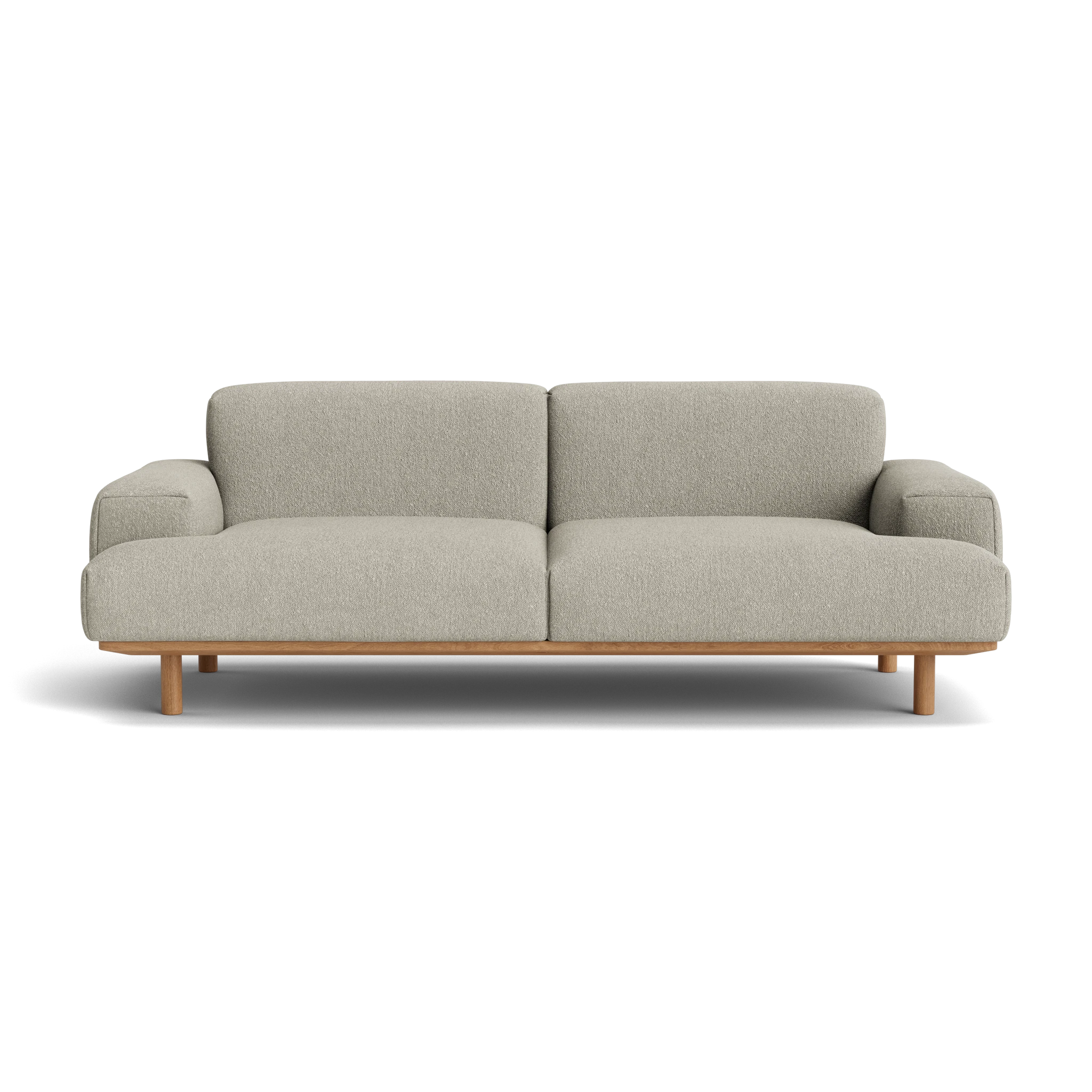 Reason 2 Seater in Crush Bouclé 050 – Sofa with Solid Wood frame by Bruunmunch