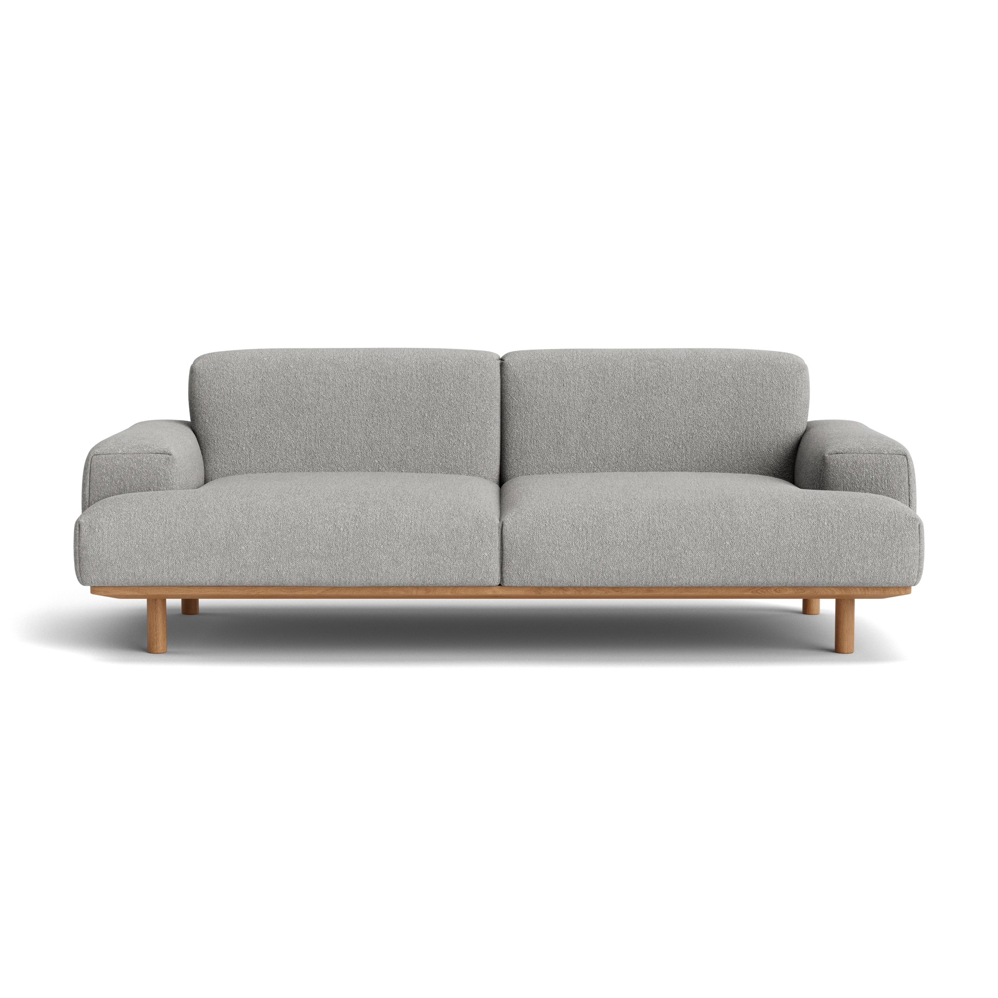 Reason 2 Seater in Crush Bouclé 070 – Sofa with Solid Wood frame by Bruunmunch