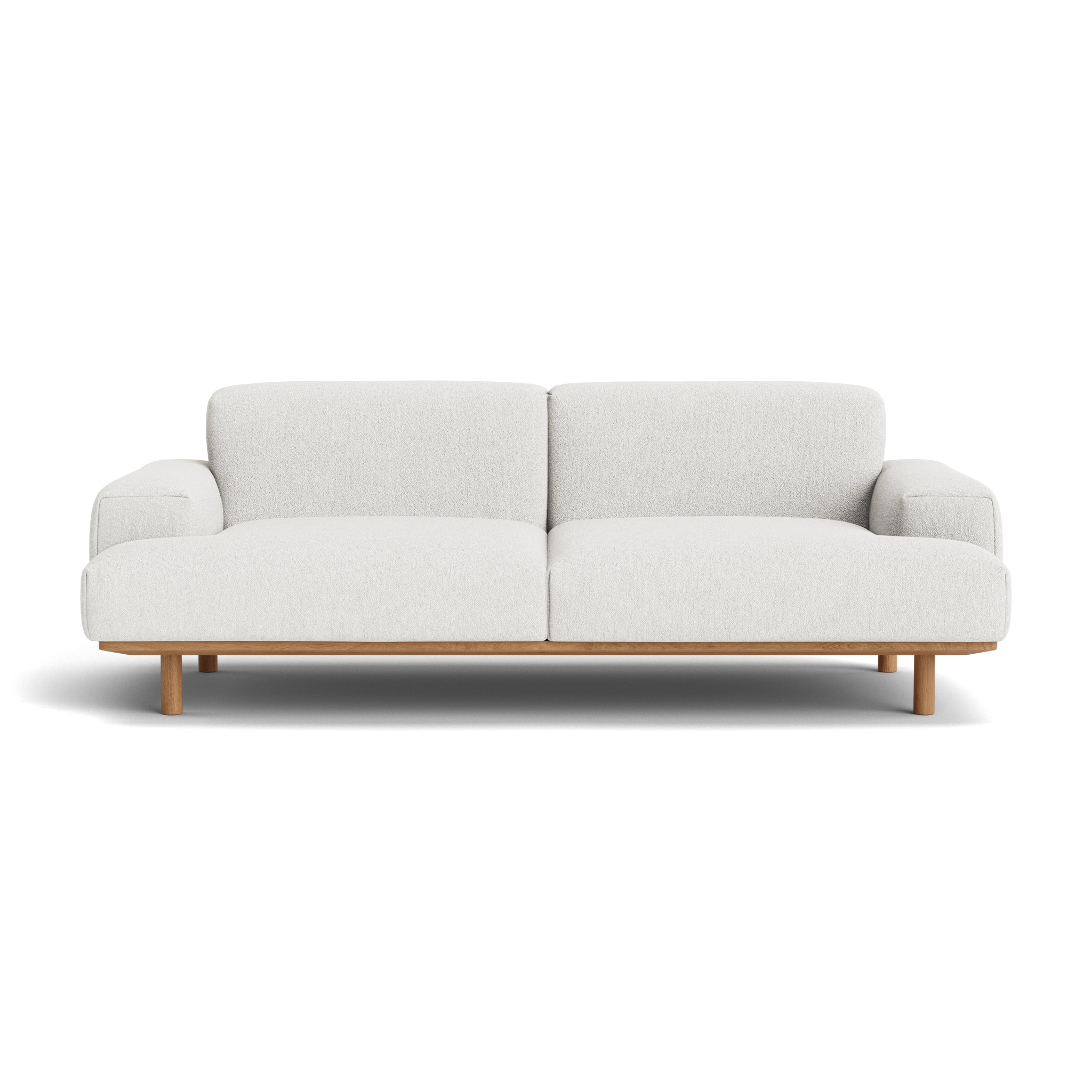 Reason 2 Seater in Crush Bouclé 090 – Sofa with Solid Wood frame by Bruunmunch