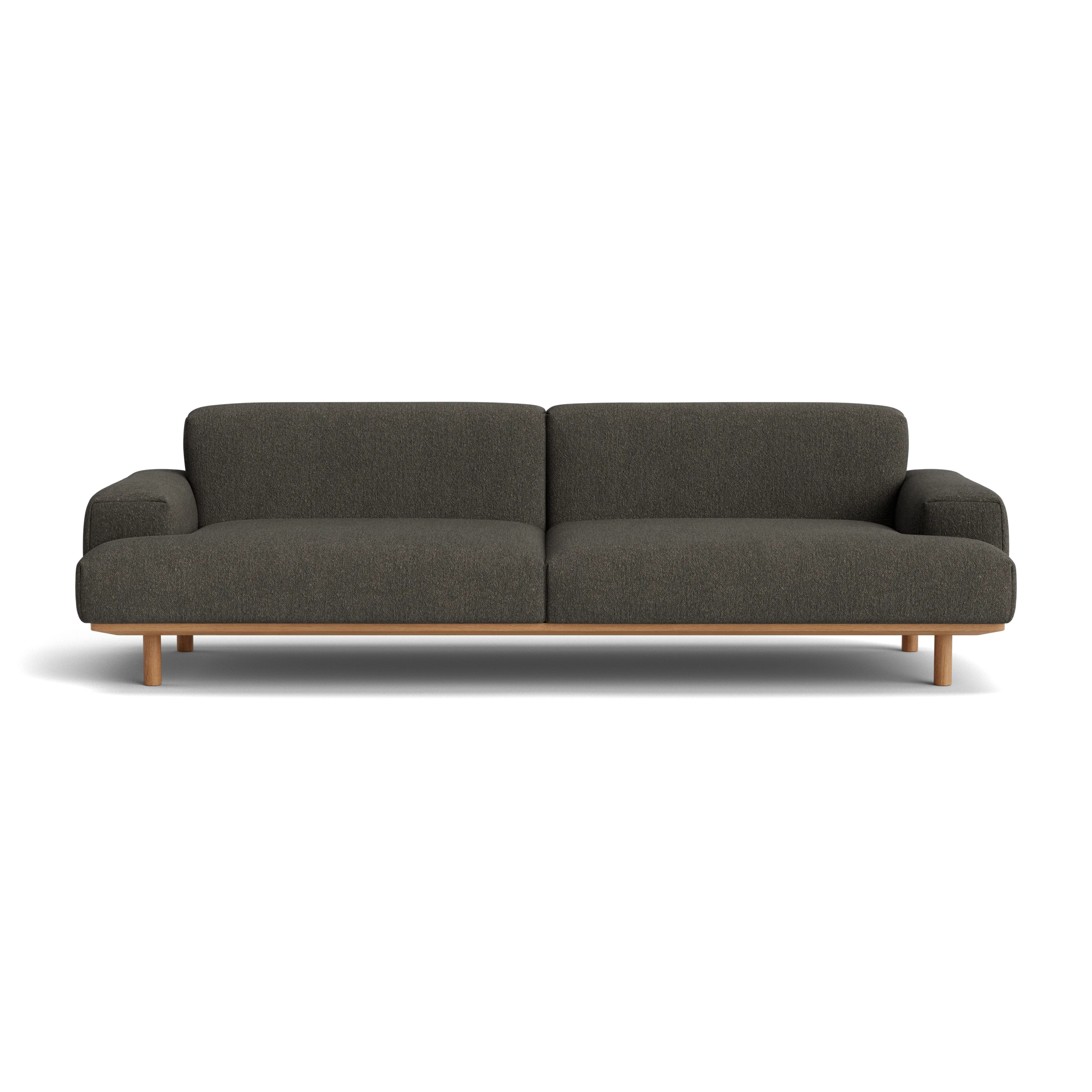 Reason 2.5 Seater in Crush Bouclé 050 – Sofa with Solid Wood frame by Bruunmunch