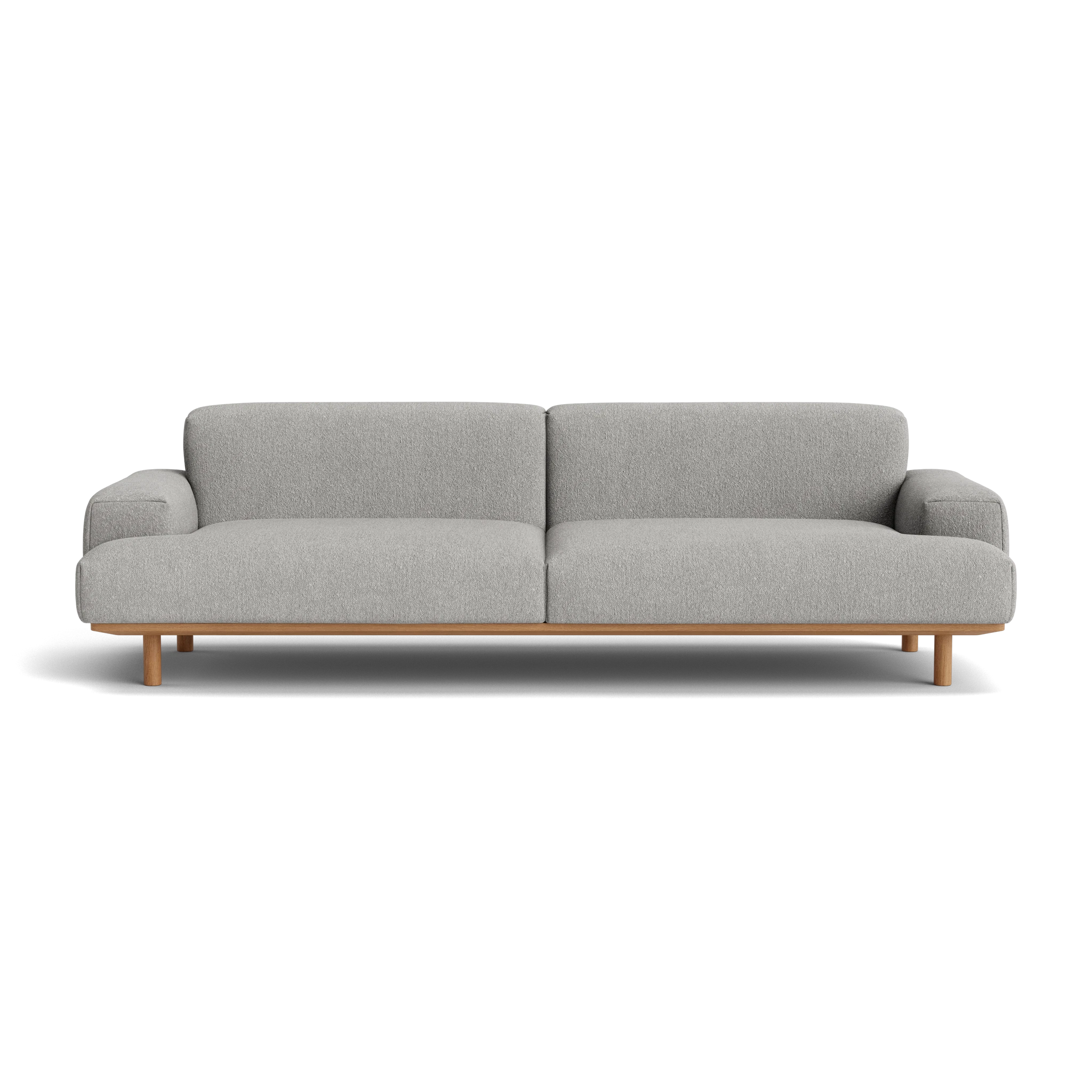 Reason 2.5 Seater in Crush Bouclé 070 – Sofa with Solid Wood frame by Bruunmunch