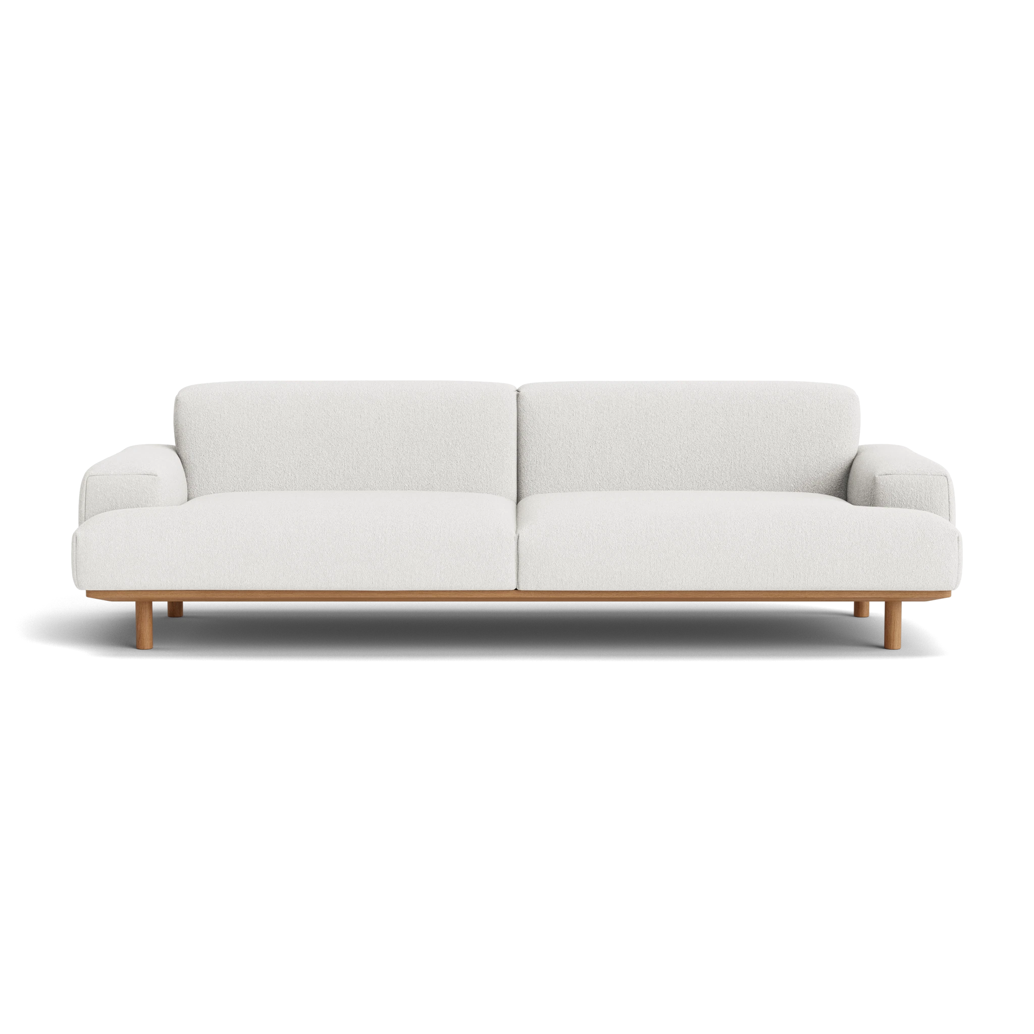 Reason 2.5 Seater in Crush Bouclé 090 – Sofa with Solid Wood frame by Bruunmunch