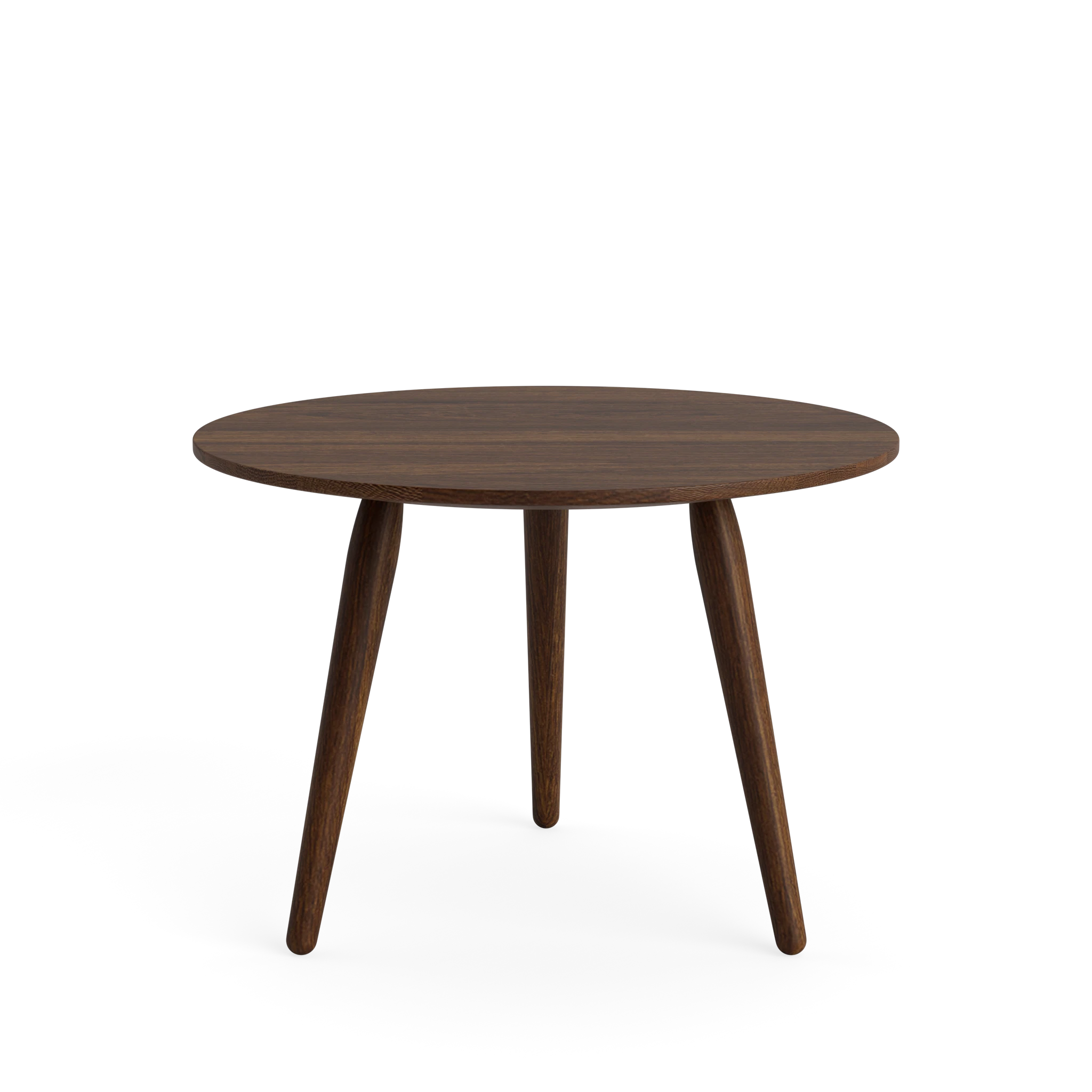 PLAYround Ø45 in Oak Smoked – Solid Wood Coffee Table by Bruunmunch