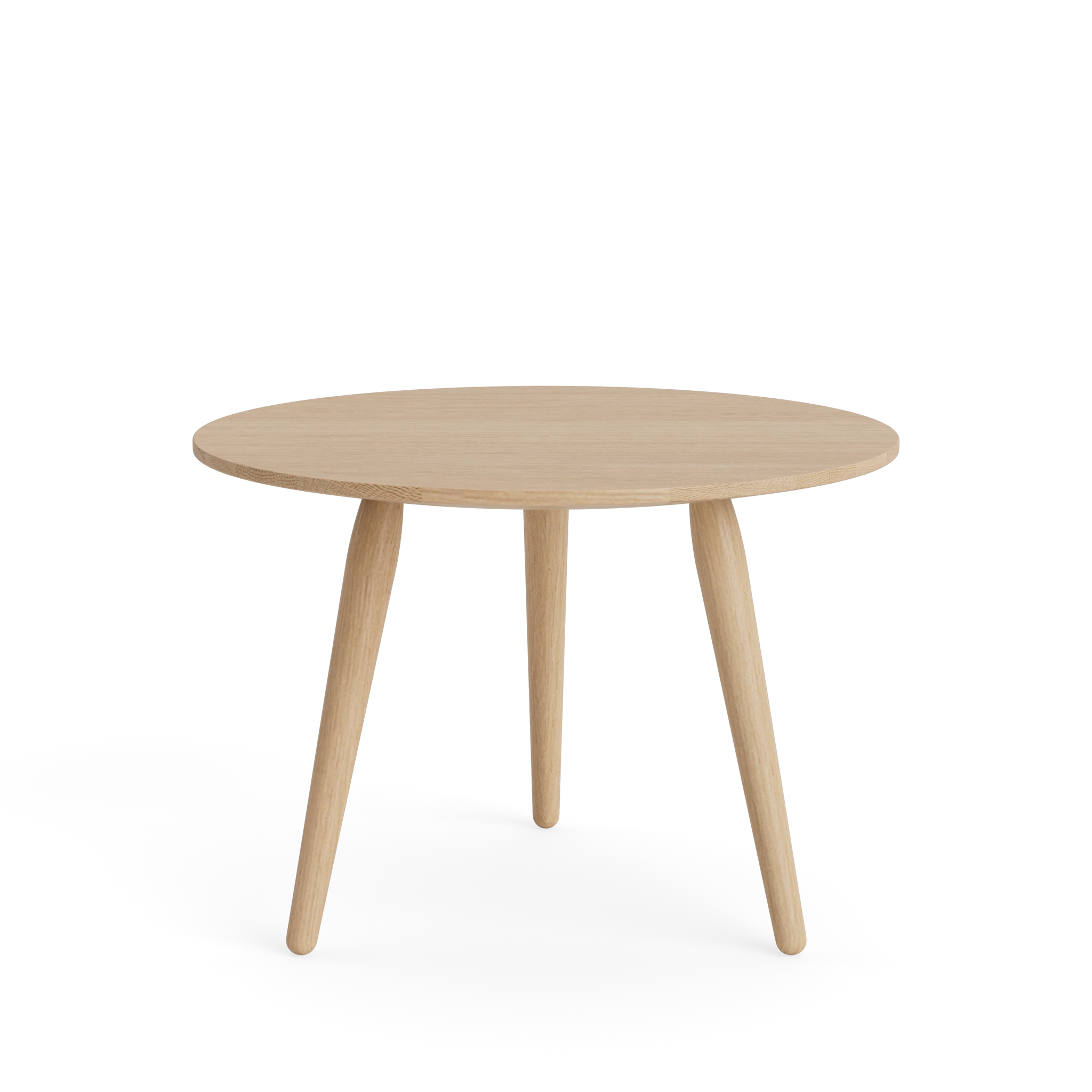 PLAYround Ø45 in Oak Soaped – Solid Wood Coffee Table by Bruunmunch
