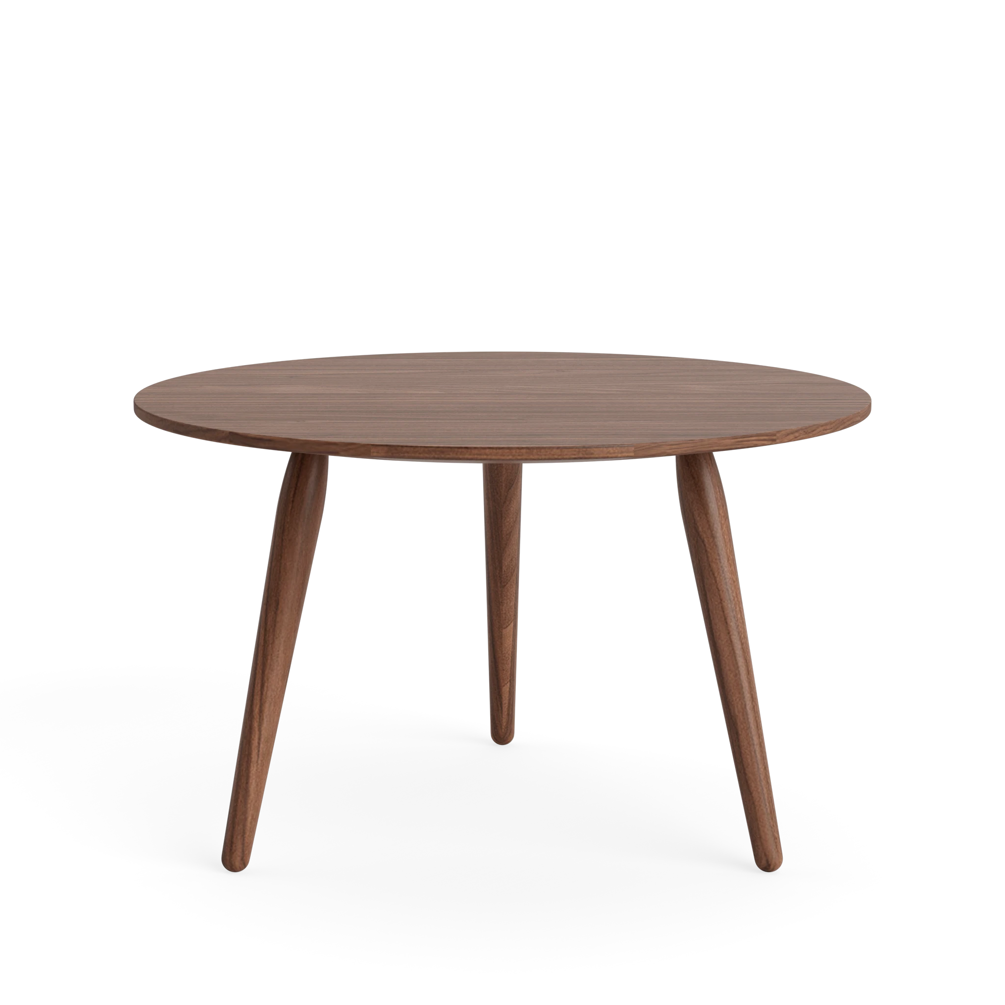 PLAYround Ø52 in Walnut Natural oil – Solid Wood Coffee Table by Bruunmunch