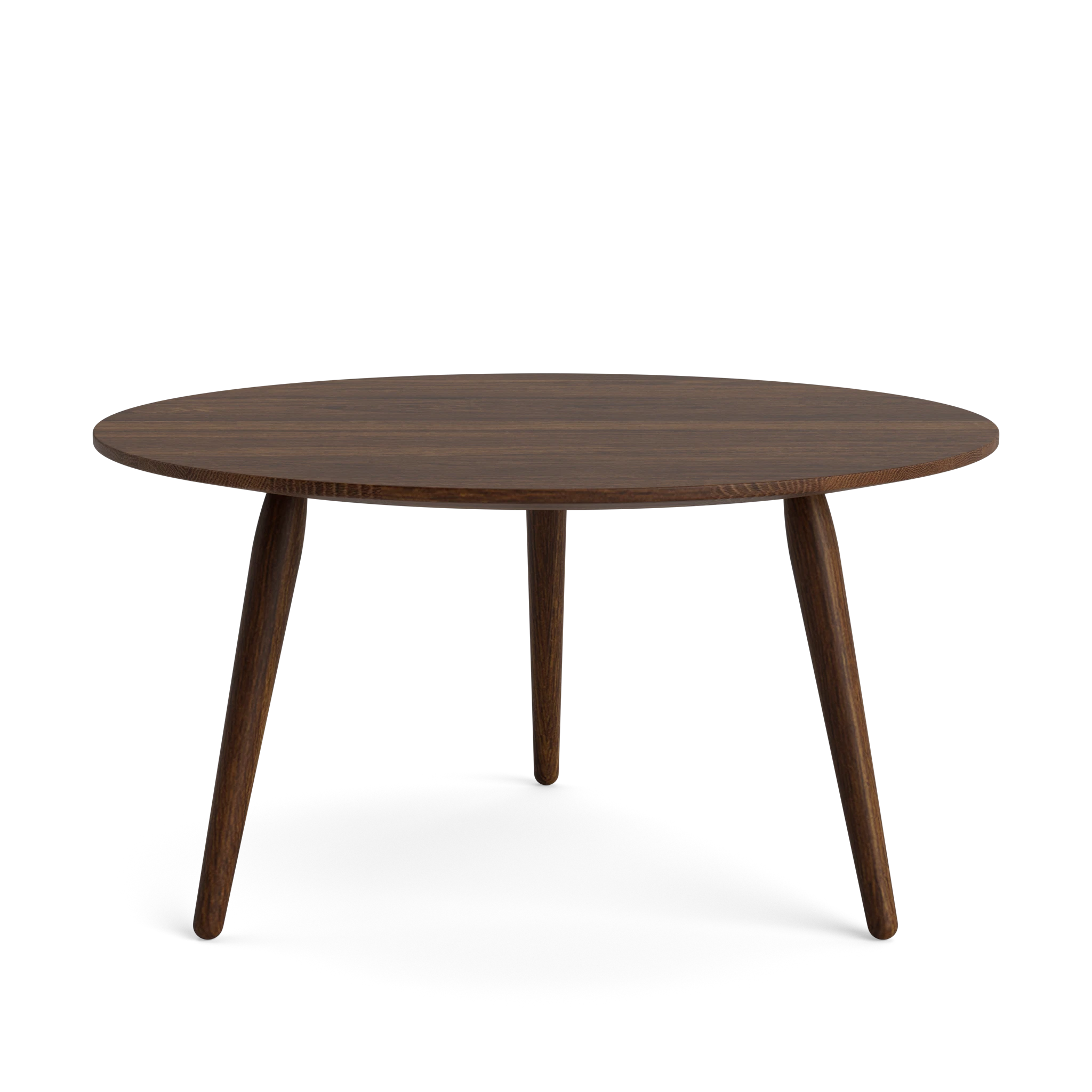 PLAYround Ø60 in Oak Smoked – Solid Wood Coffee Table by Bruunmunch